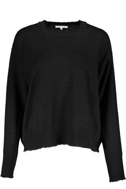 Patrizia Pepe Strickpullover Eleganter Damenpullover Schwarz mit Kontrastde günstig online kaufen