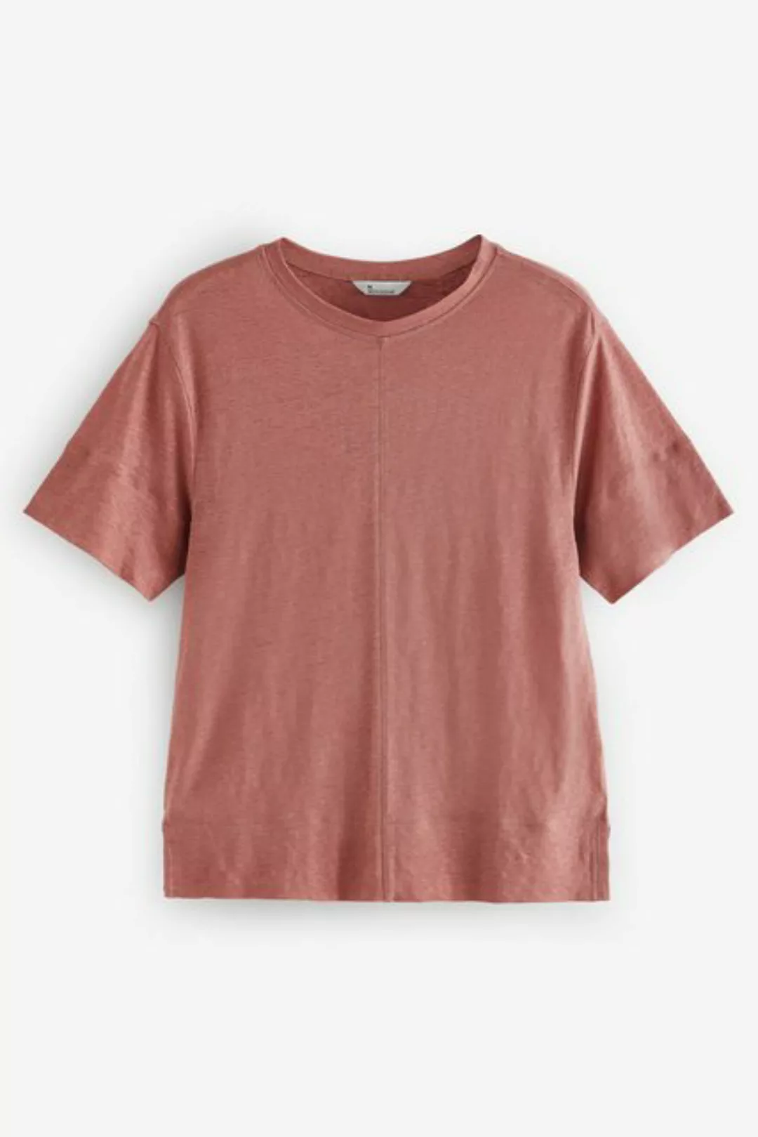 Next T-Shirt T-Shirt mit Rundhalsausschnitt aus Leinen (1-tlg) günstig online kaufen