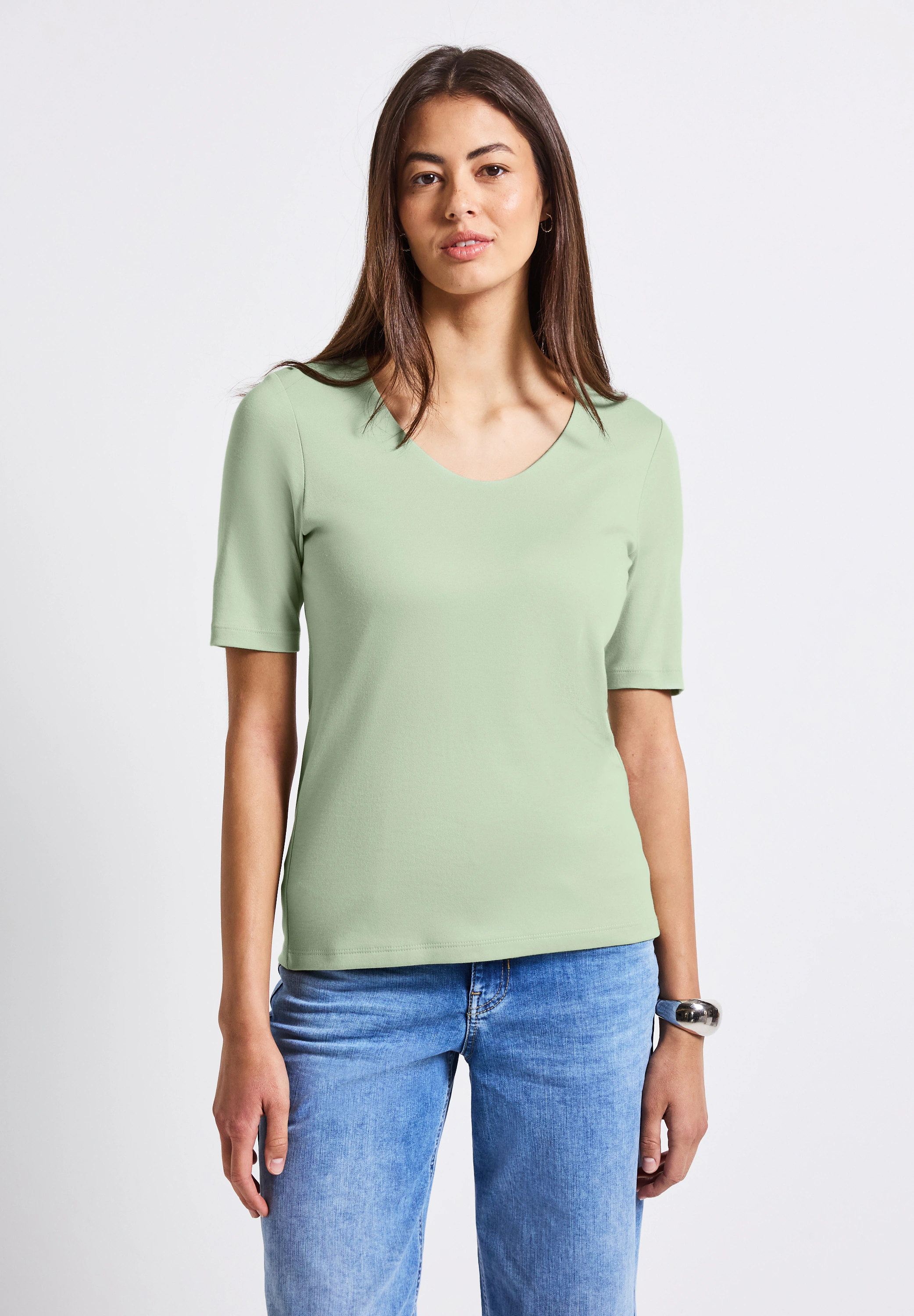 STREET ONE T-Shirt, im soften Baumwoll-Mix günstig online kaufen