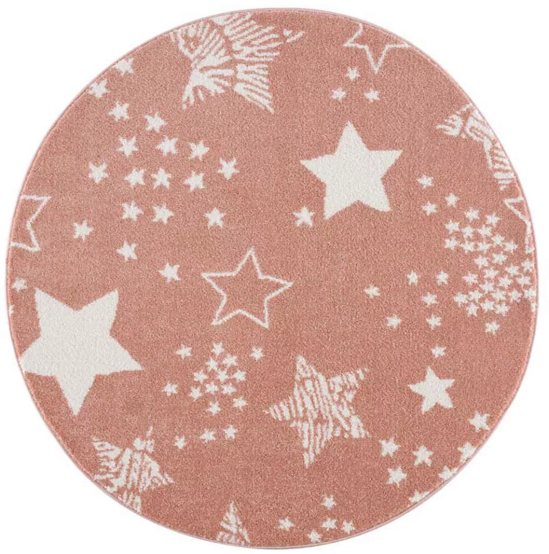 Carpet City Kinderteppich »Anime9387«, rund, Sternen-Teppich, Weicher Flor, günstig online kaufen