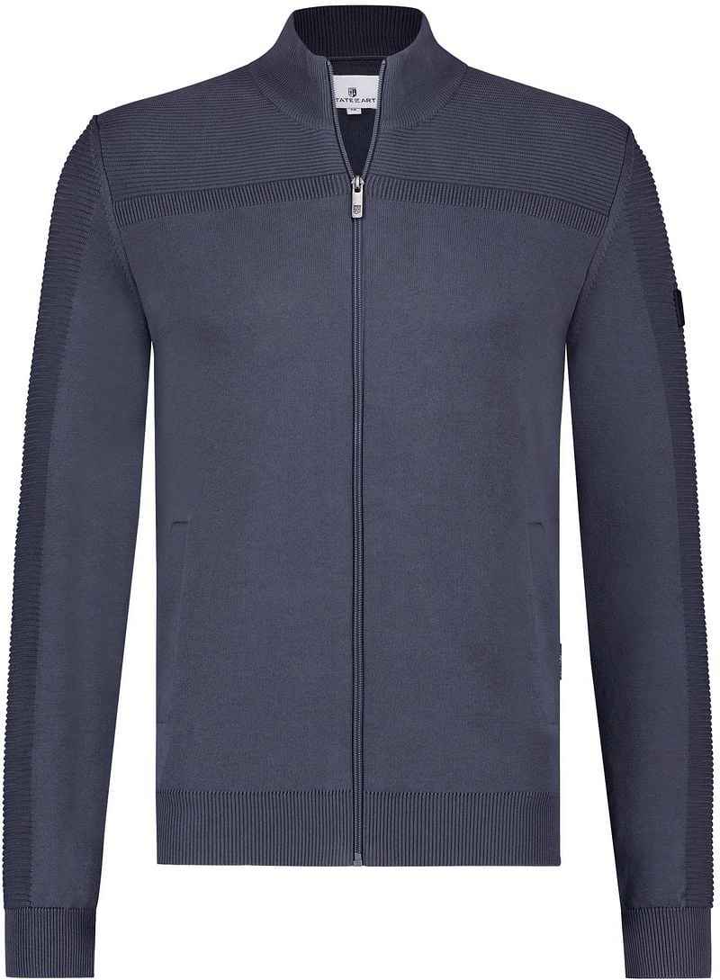 State Of Art Strickjacke Zip Navy - Größe 3XL günstig online kaufen