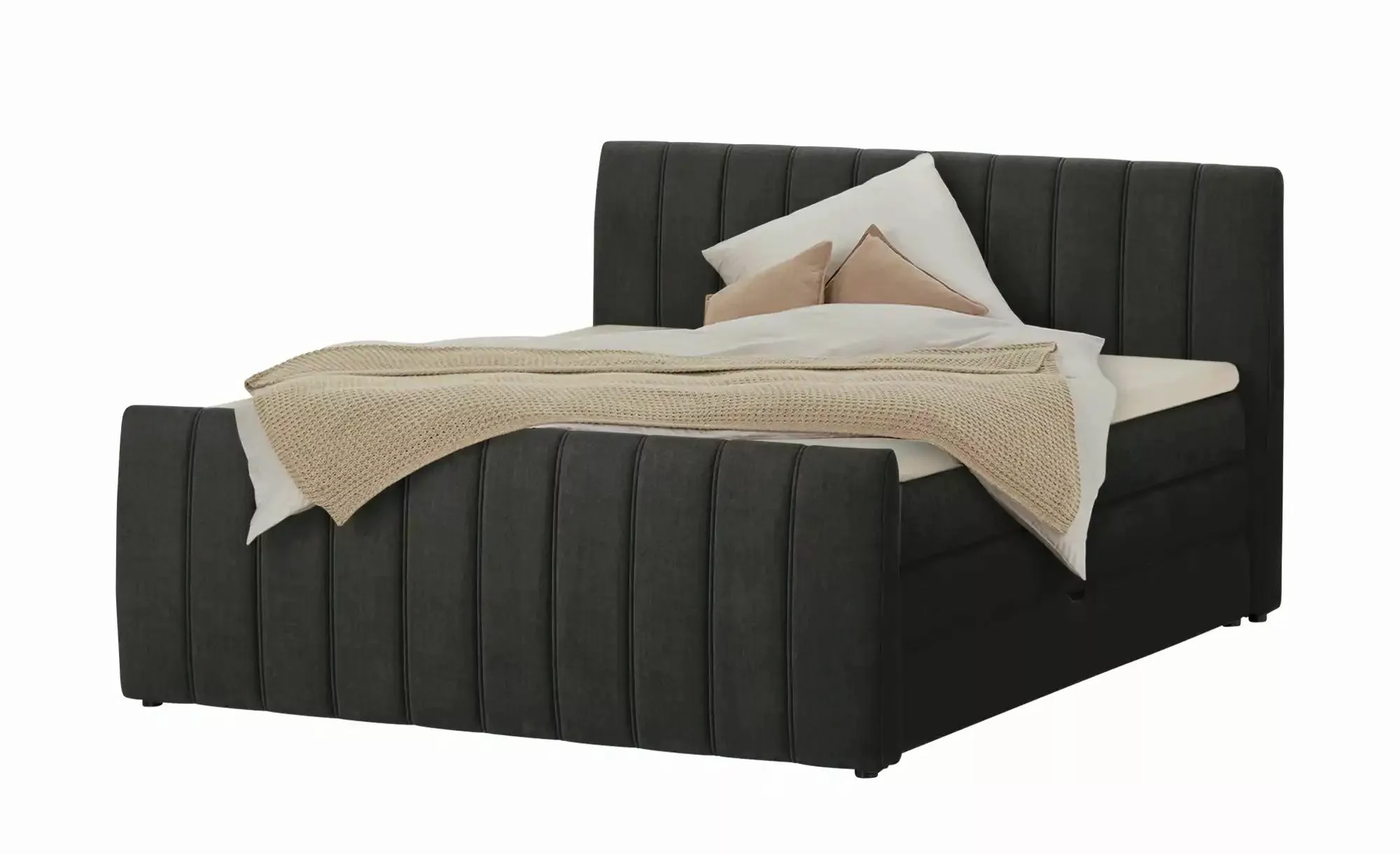 switch Boxspringbett mit Bettkasten Carina ¦ grau ¦ Maße (cm): B: 191 H: 11 günstig online kaufen