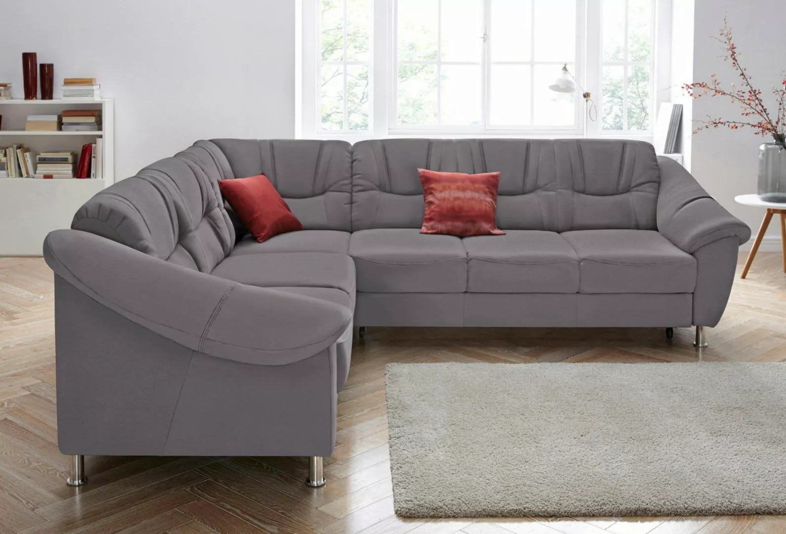 sit&more Ecksofa »Salsa L-Form«, mit Federkern, wahlweise mit Bettfunktion günstig online kaufen