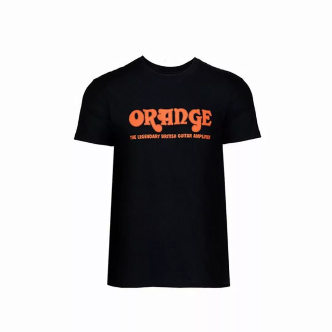 Orange T-Shirt (Textilien, T-Shirts) T-Shirt schwarz Gr. L mit Logo - T-Shi günstig online kaufen