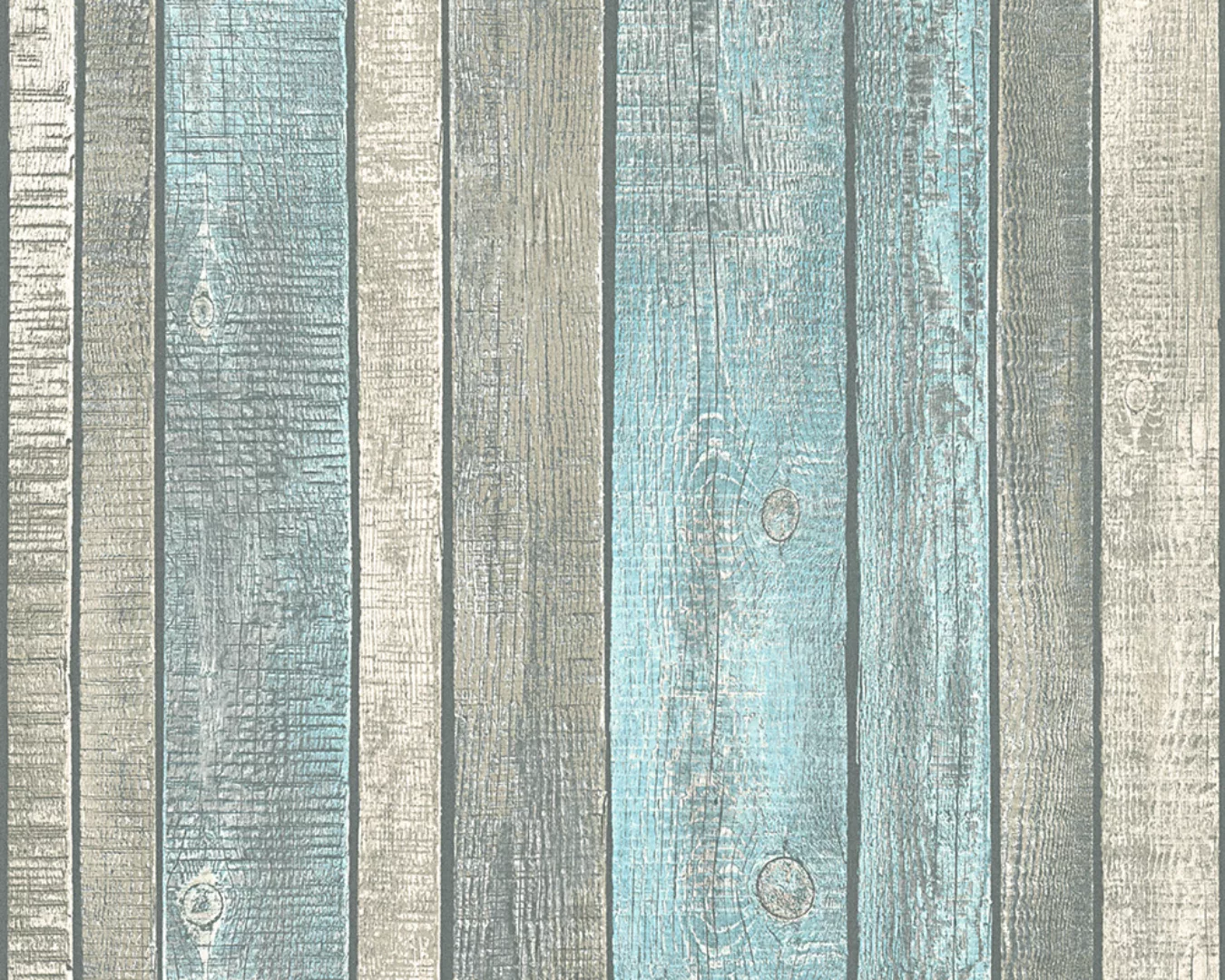 A.S. Création Vliestapete Best of Wood´n Stone Holzbretter Taupe-Beige-Blau günstig online kaufen