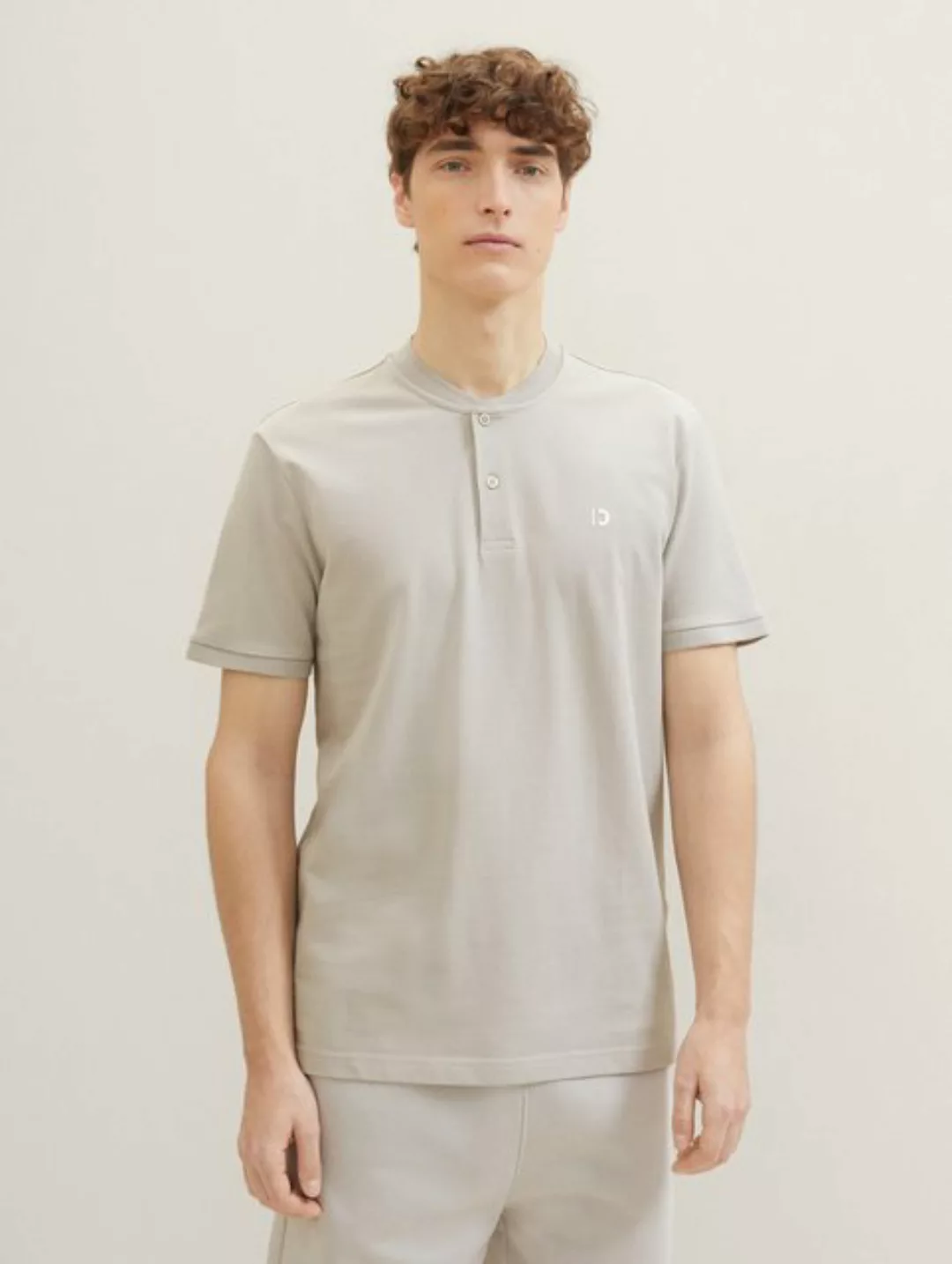 TOM TAILOR Denim Poloshirt Basic Poloshirt mit Bomberkragen günstig online kaufen