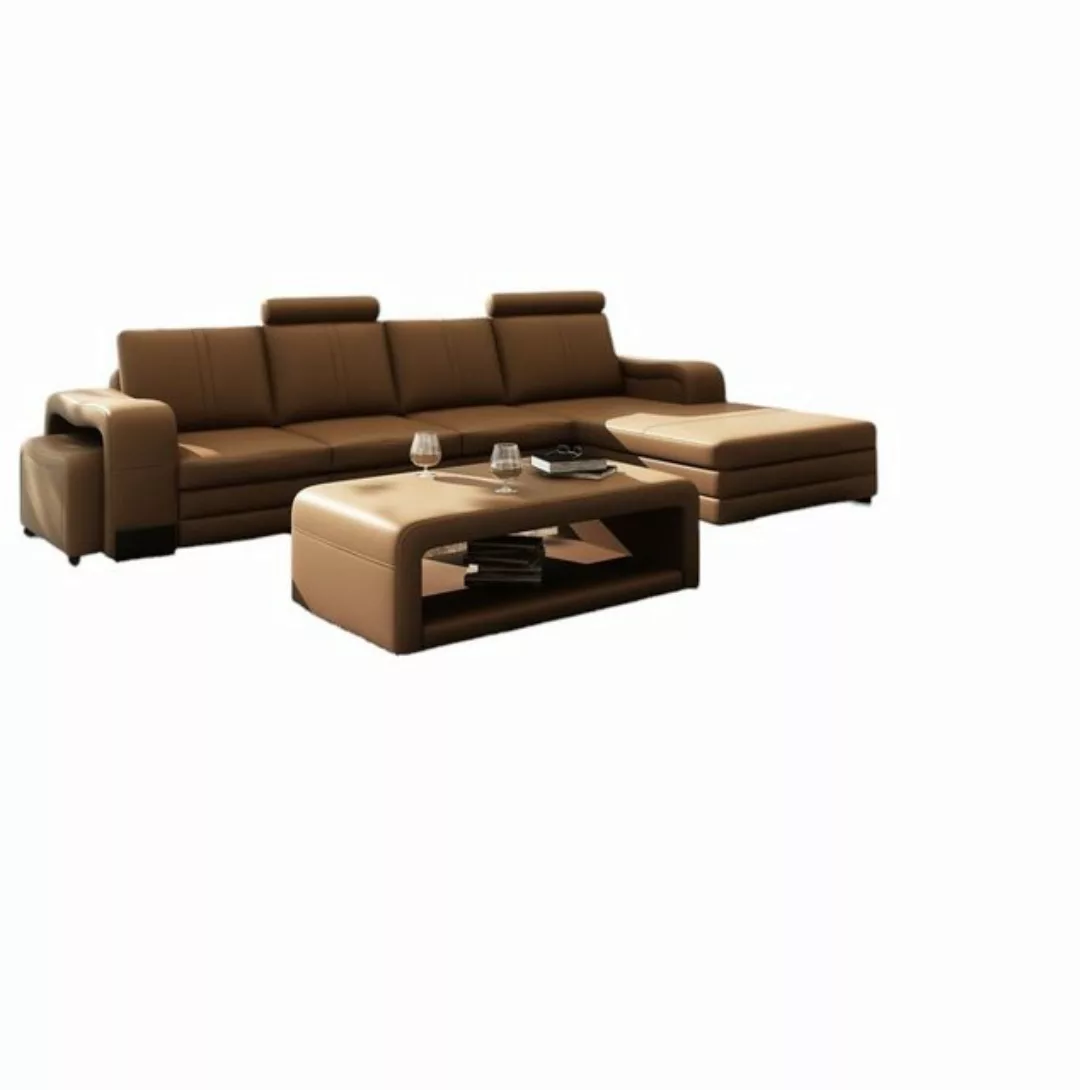 JVmoebel Ecksofa Ecksofa + USB,Polster Sofa Wohnlandschaft Sitz Eck Garnitu günstig online kaufen