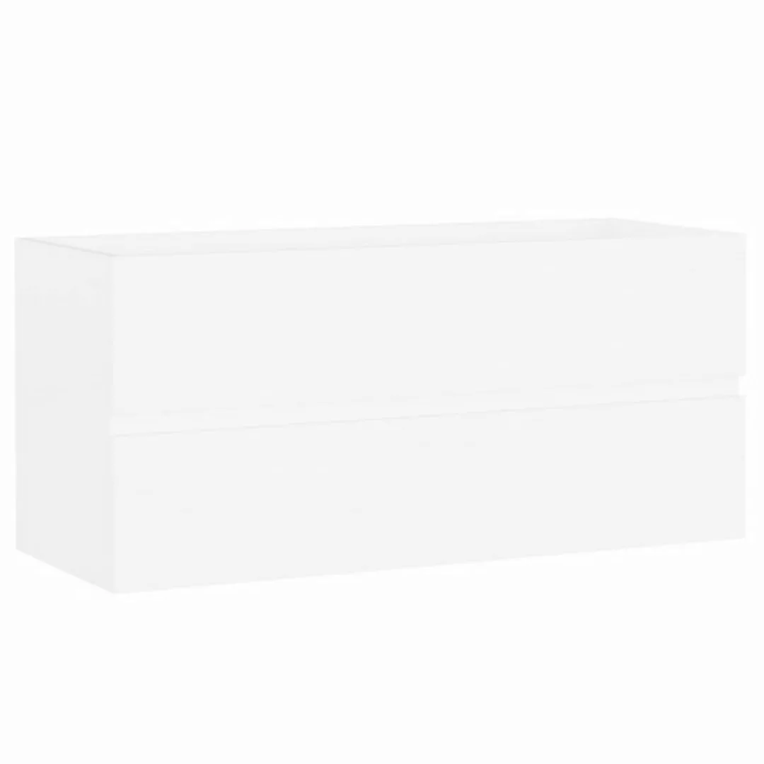 Waschbeckenunterschrank Weiß 100x38,5x45 Cm Spanplatte günstig online kaufen