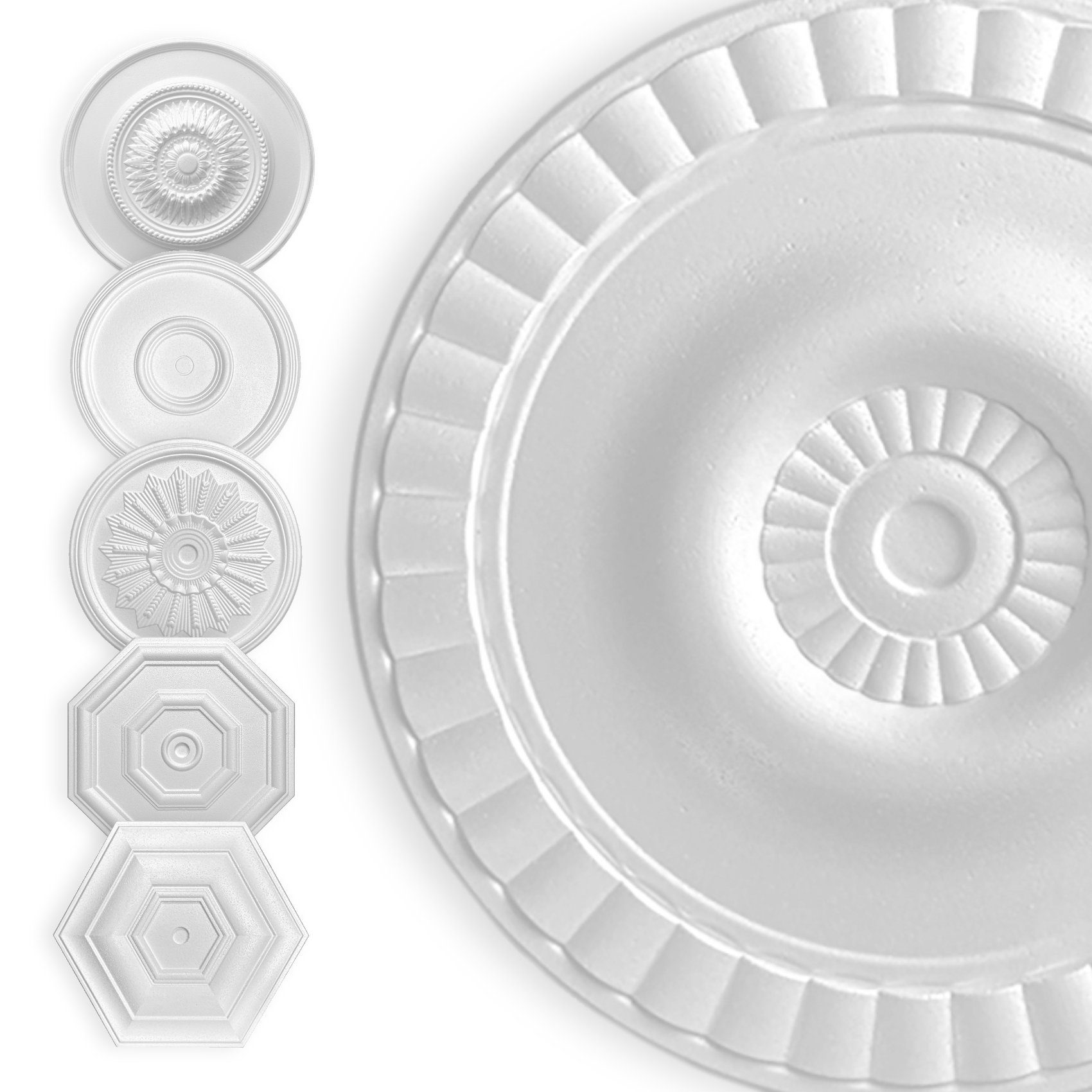 Hexim Wanddekoobjekt Meeresleuchten 40cm (HEXIM Stuckrosette günstig online kaufen