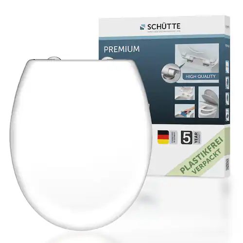 Schütte WC-Sitz »WHITE«, Duroplast, mit Absenkautomatik und Schnellverschlu günstig online kaufen