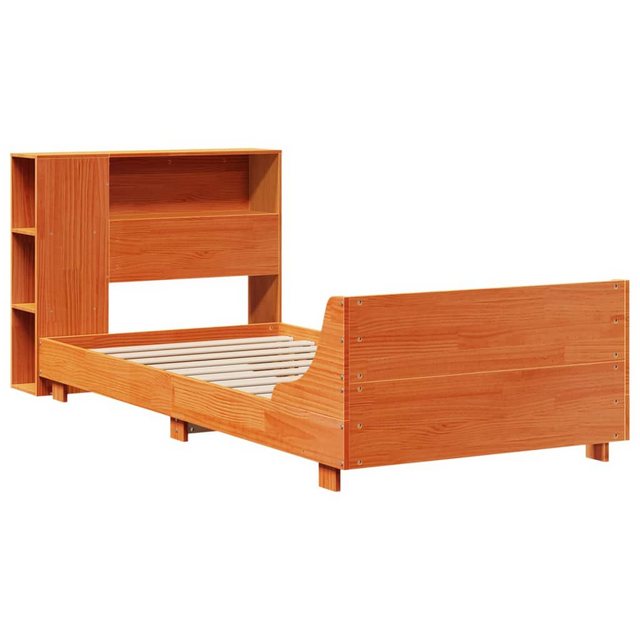 vidaXL Bett, Massivholzbett ohne Matratze Wachsbraun 75x190 cm Kiefernholz günstig online kaufen