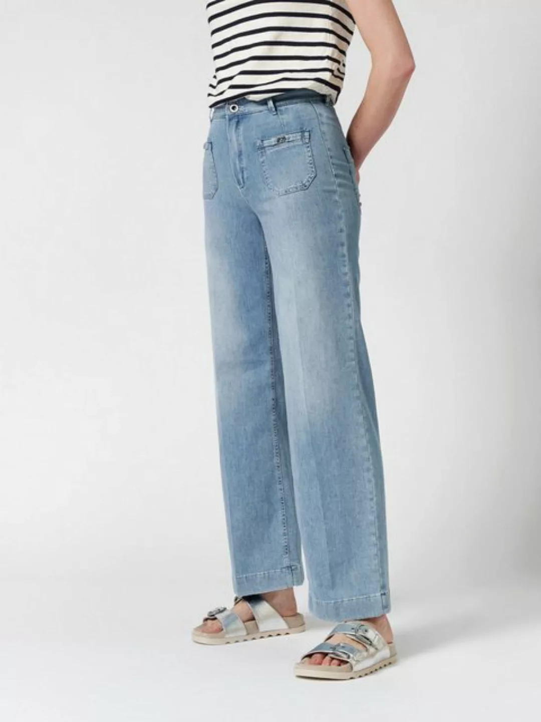 ROSNER Bootcut-Jeans Audrey1_085 mit kleinen Rahmentaschen günstig online kaufen