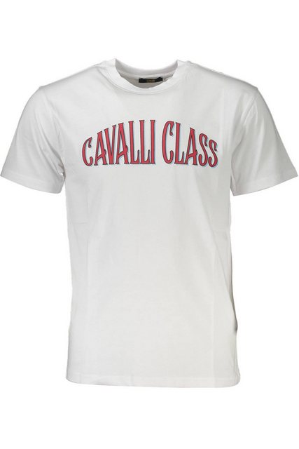 Cavalli Class T-Shirt Weißes Kurzarm-T-Shirt Herren - Regular Fit günstig online kaufen