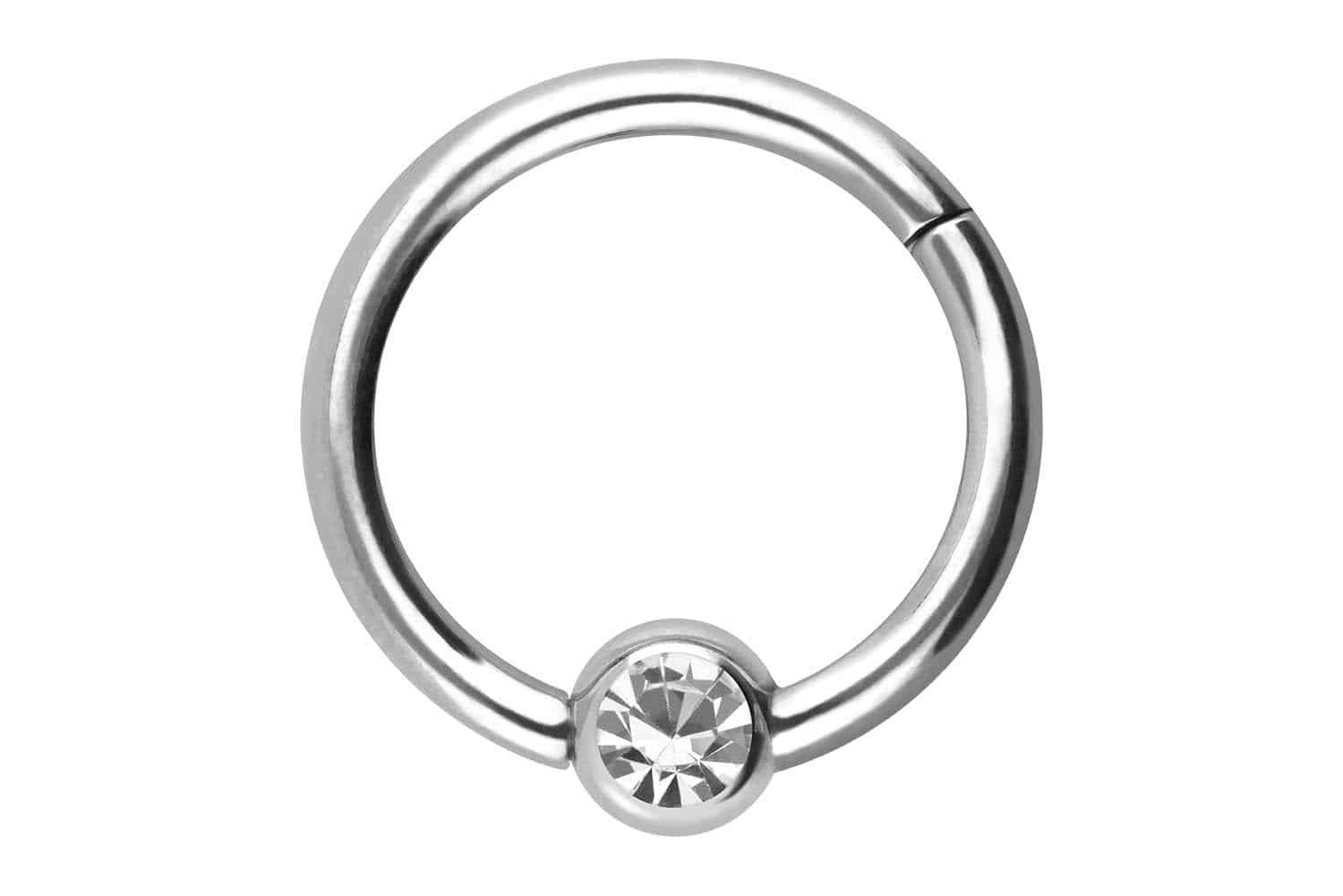 PIERCINGLINE Nasenpiercing Titan Segmentring Clicker KRISTALL günstig online kaufen