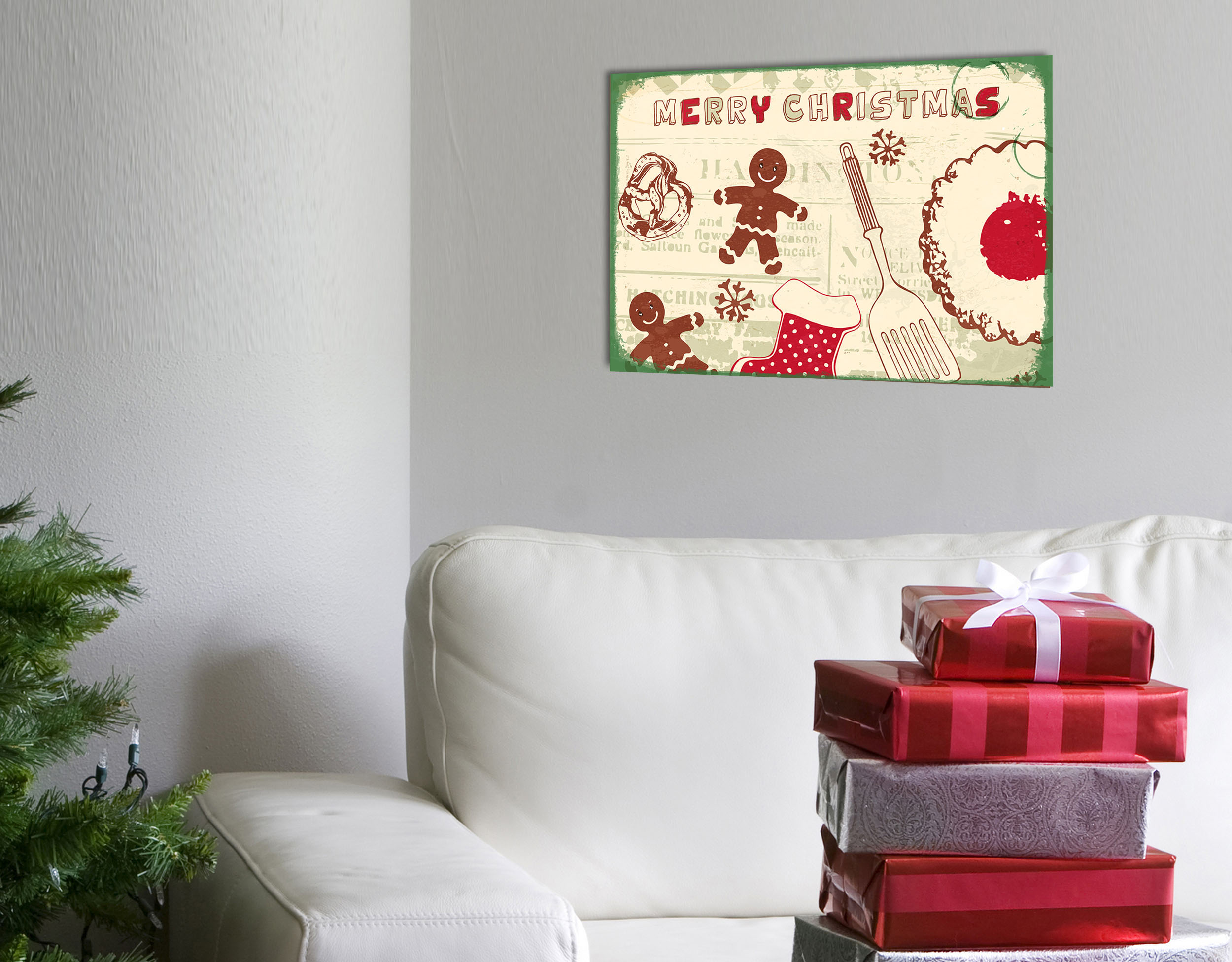 queence Metallbild »Merry Christmas«, (1 St.), Stahlschilder günstig online kaufen