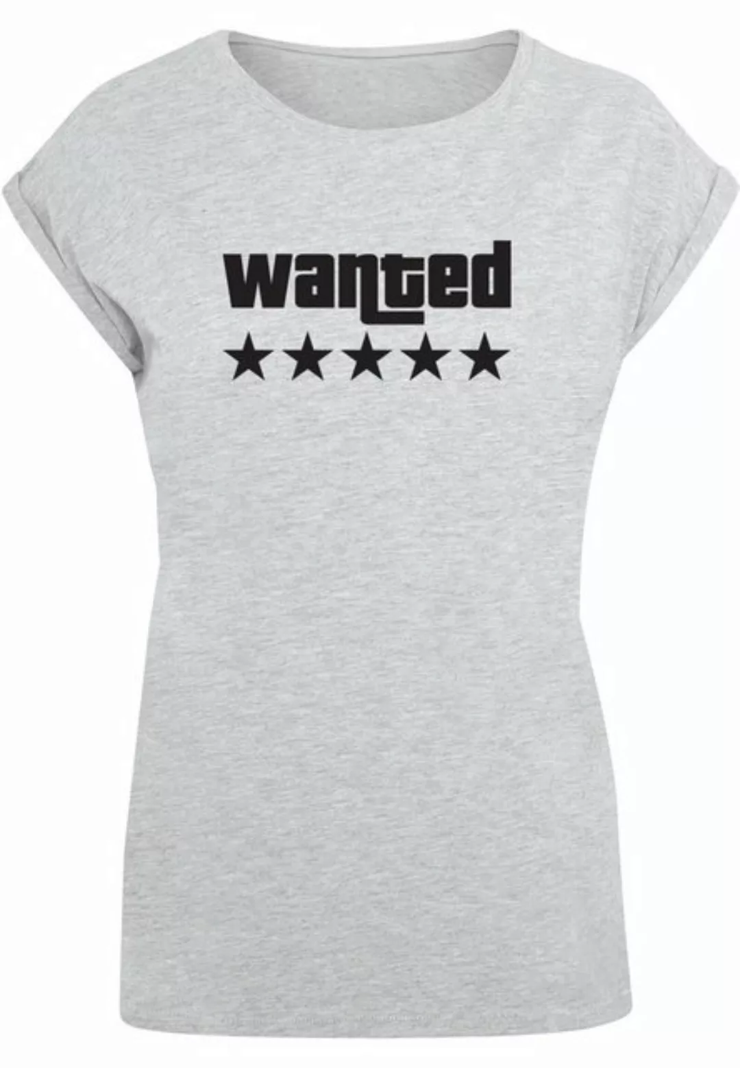 Merchcode T-Shirt Merchcode Damen Laides Wanted Extended Shoulder Tee (1-tl günstig online kaufen