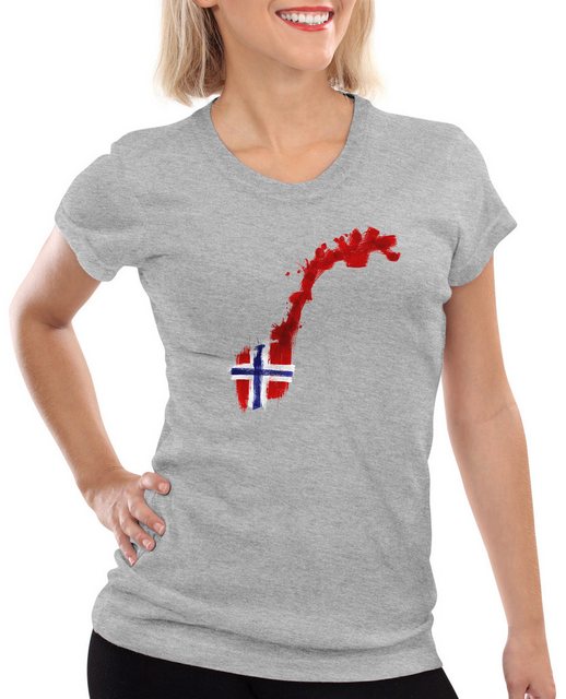 style3 T-Shirt Flagge Norwegen Fußball Sport Norway WM EM Fahne günstig online kaufen