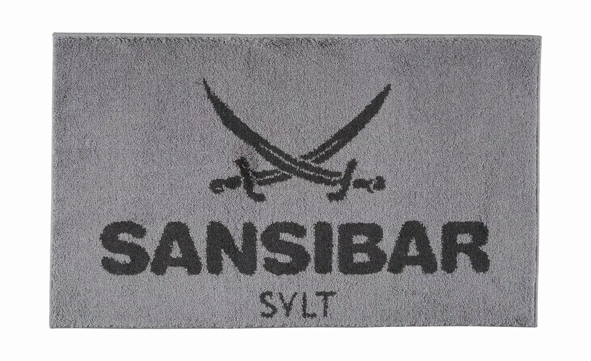 SANSIBAR Sylt Hoch-Flor Badteppich  Sansibar ¦ silber ¦ Synthetik ¦ Maße (c günstig online kaufen