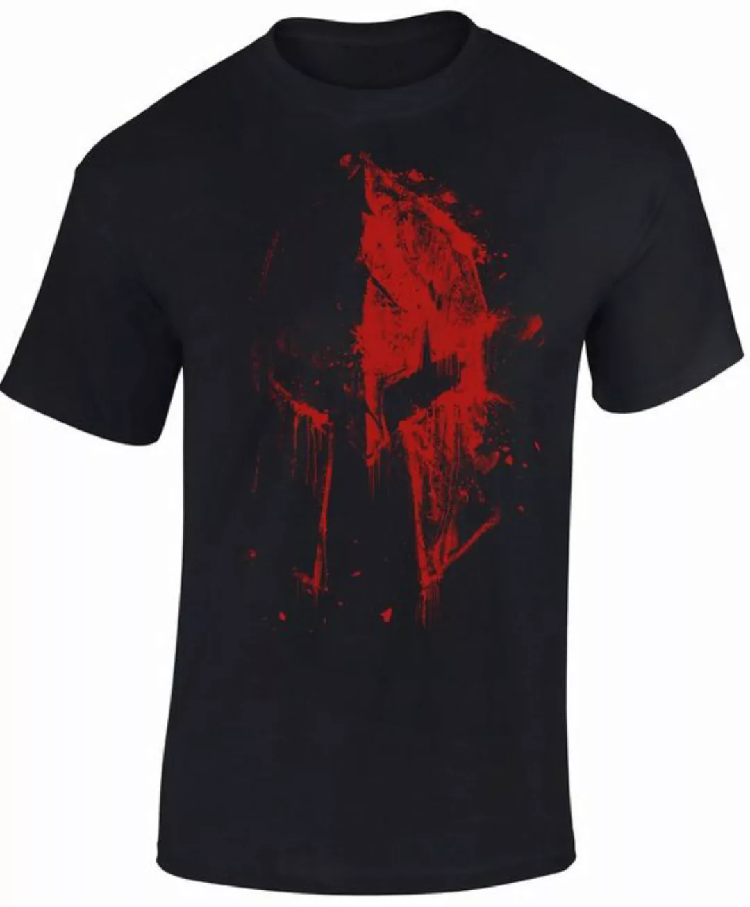 Baddery Print-Shirt Sparta T-Shirt : Sparta Bluthelm - Gym Sport Fitness, h günstig online kaufen