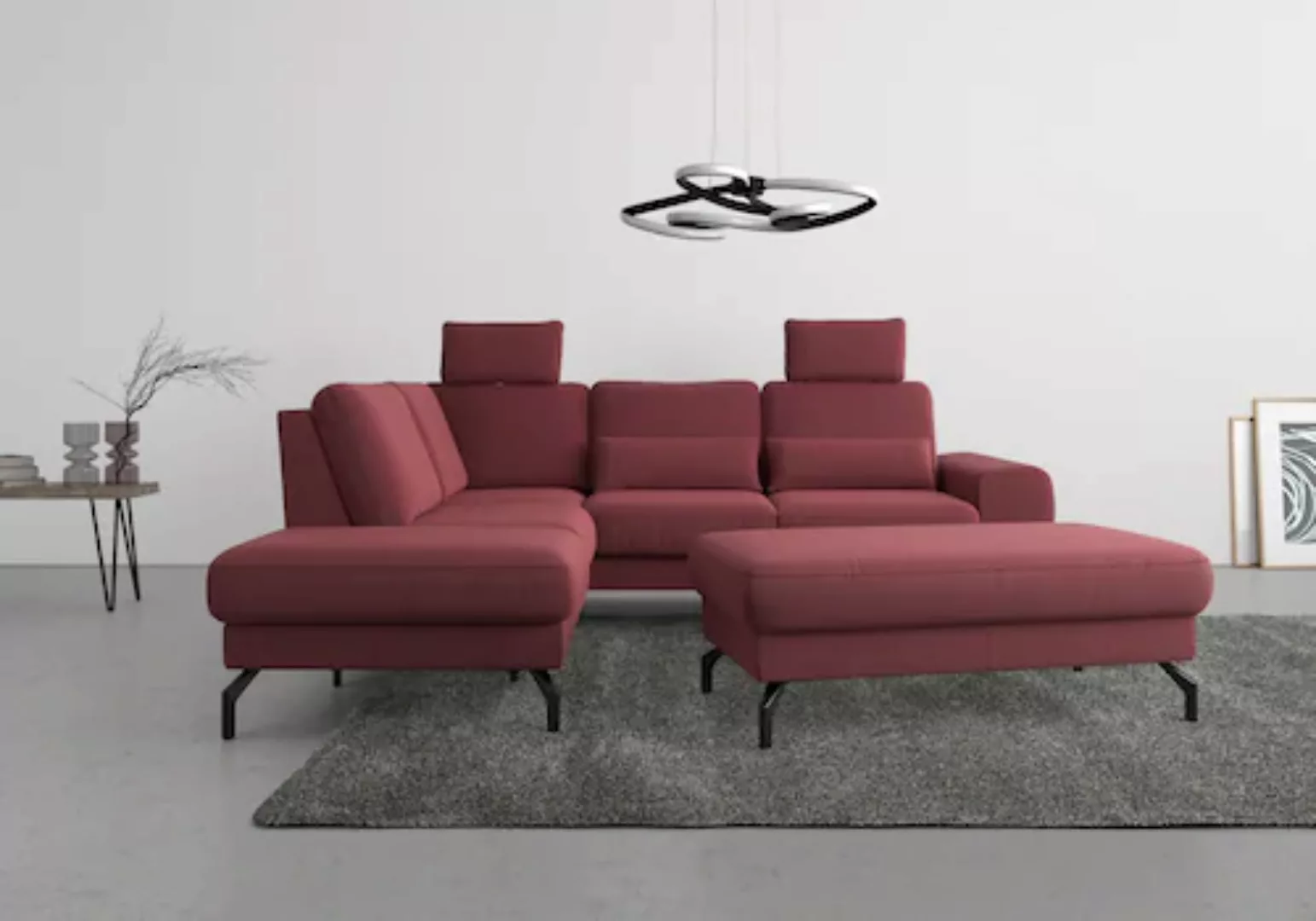 sit&more Ecksofa »Cinturo L-Form«, inklusive Sitztiefenverstellung und Fede günstig online kaufen