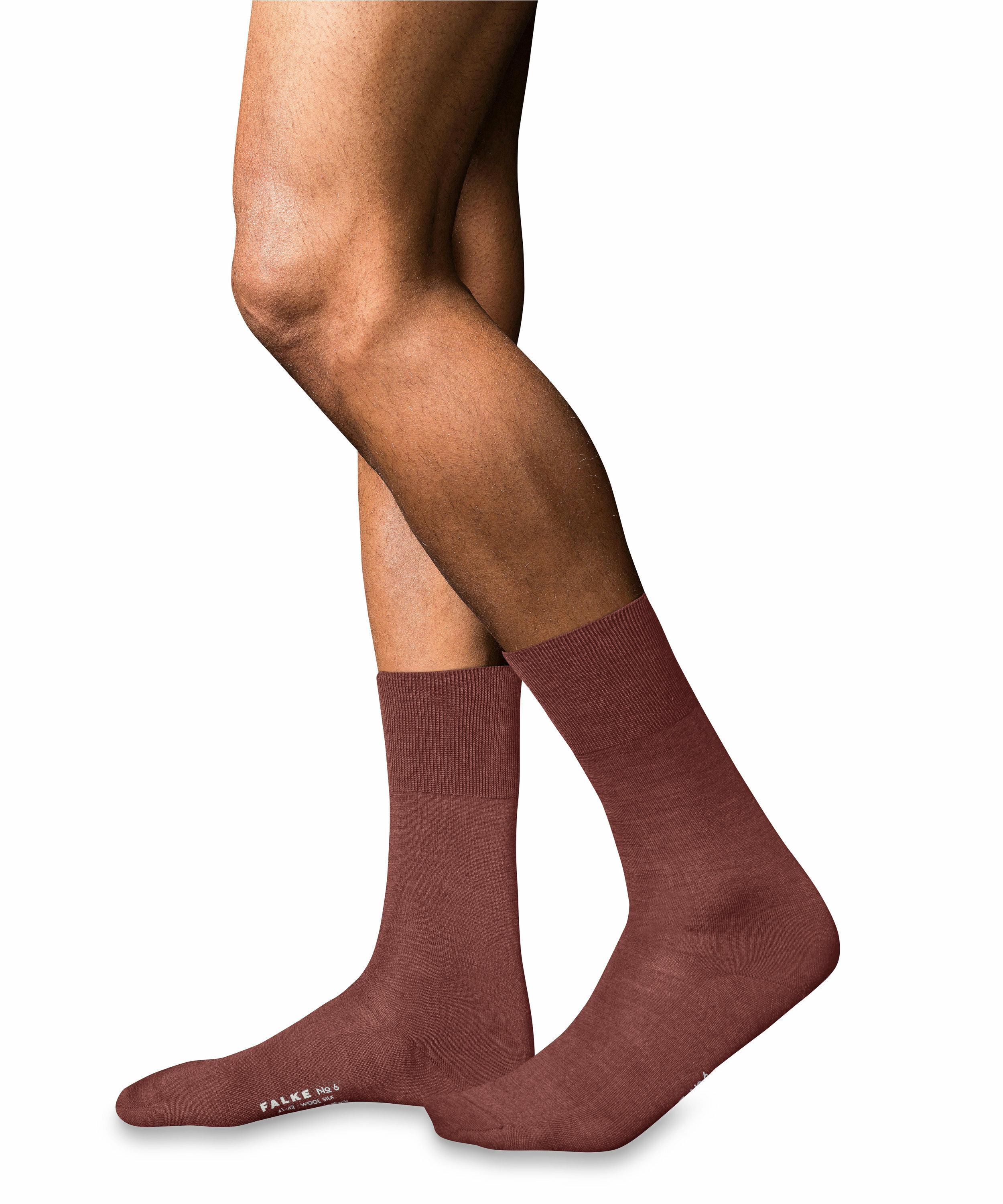 FALKE No. 6 Finest Merino & Silk Gentlemen Socken, Herren, 43-44, Rot, Uni, günstig online kaufen