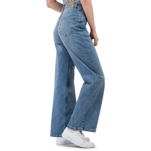 SUBLEVEL Weite Jeans Damen Jeans High Waist weiter Schnitt bequem und dehnb günstig online kaufen