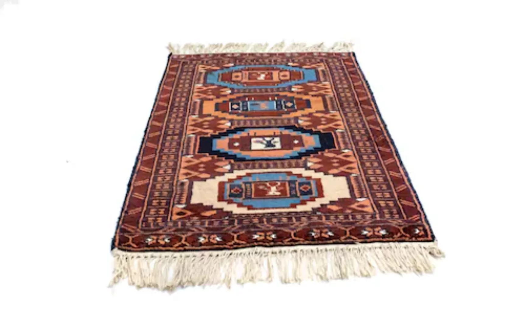 morgenland Wollteppich »Afghan Teppich handgeknüpft rost«, rechteckig günstig online kaufen