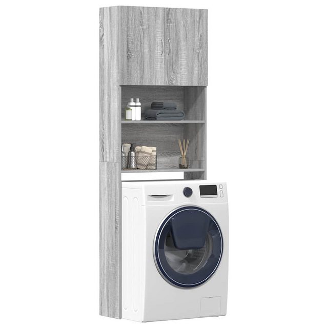 vidaXL Waschmaschinenumbauschrank Waschmaschinenschrank Grau Sonoma 64x24x1 günstig online kaufen