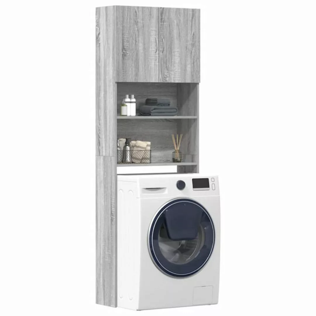 vidaXL Waschmaschinenumbauschrank Waschmaschinenschrank Grau Sonoma 64x24x1 günstig online kaufen