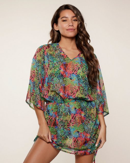 LingaDore Tunikashirt Tropic Floral Strandkleid mit 3/4 Arm günstig online kaufen