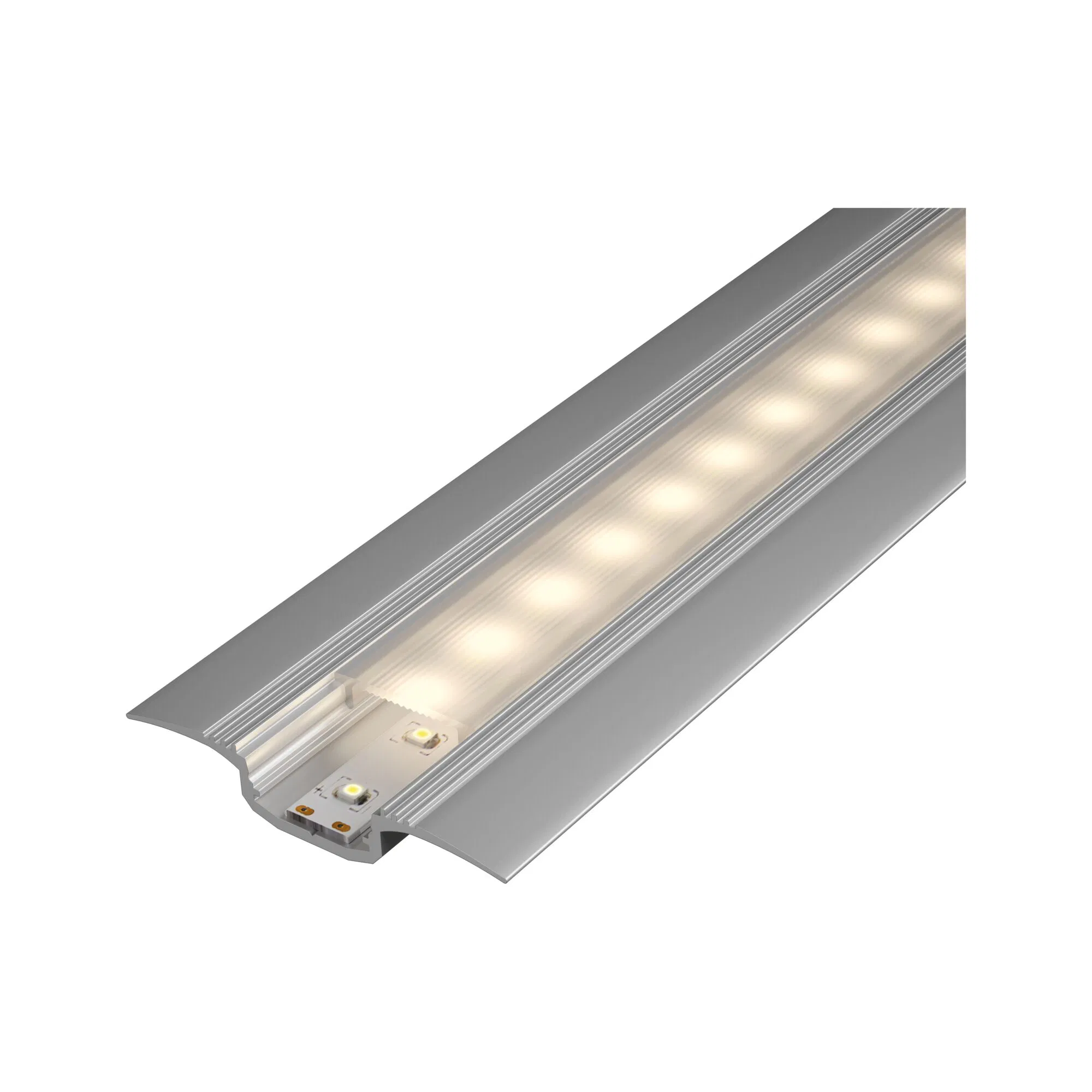 Paulmann "LED Strip Einbauprofil Step 1m Alu eloxiert/Satin" günstig online kaufen