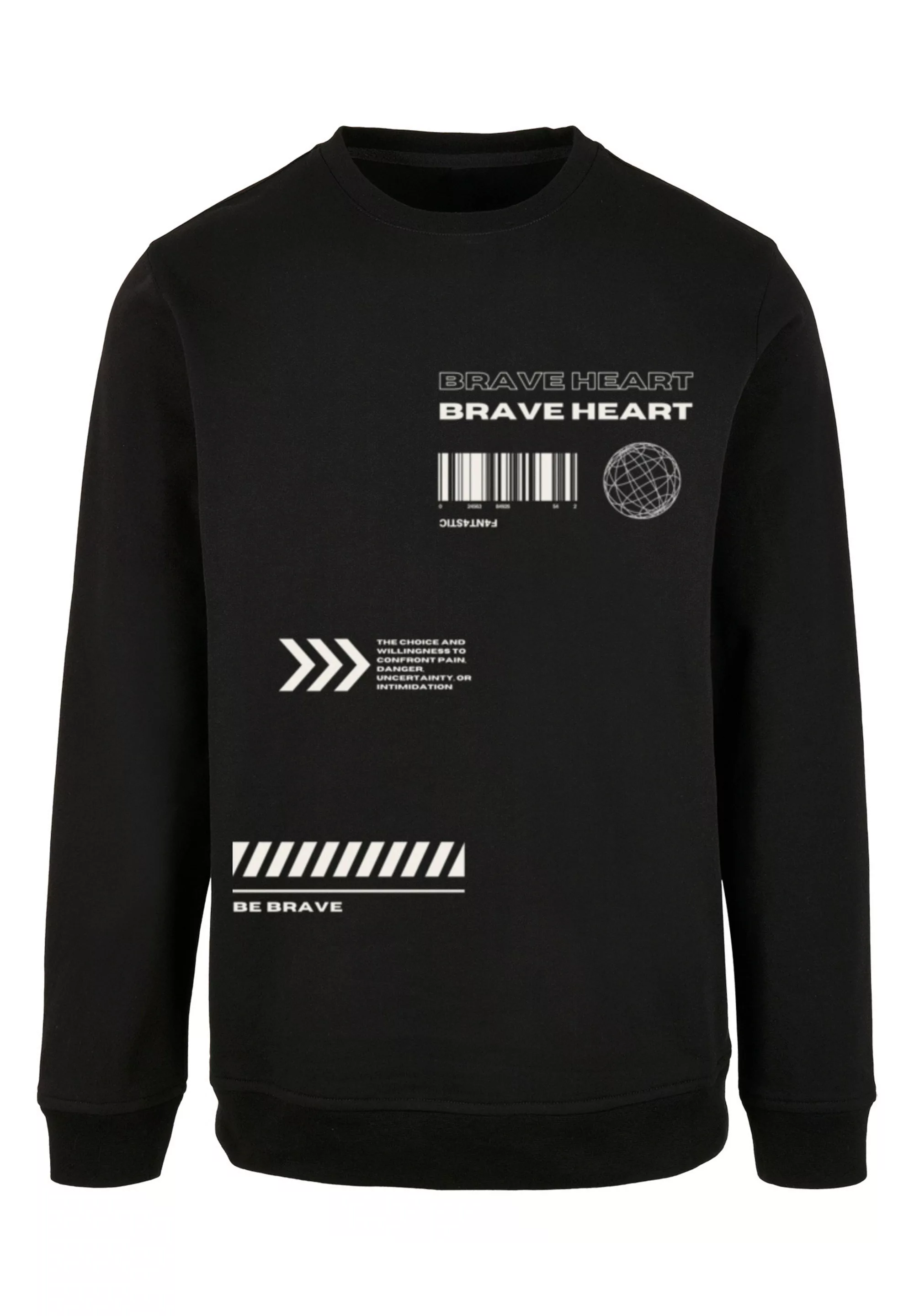 F4NT4STIC Kapuzenpullover "Brave Heart CREWNECK" günstig online kaufen