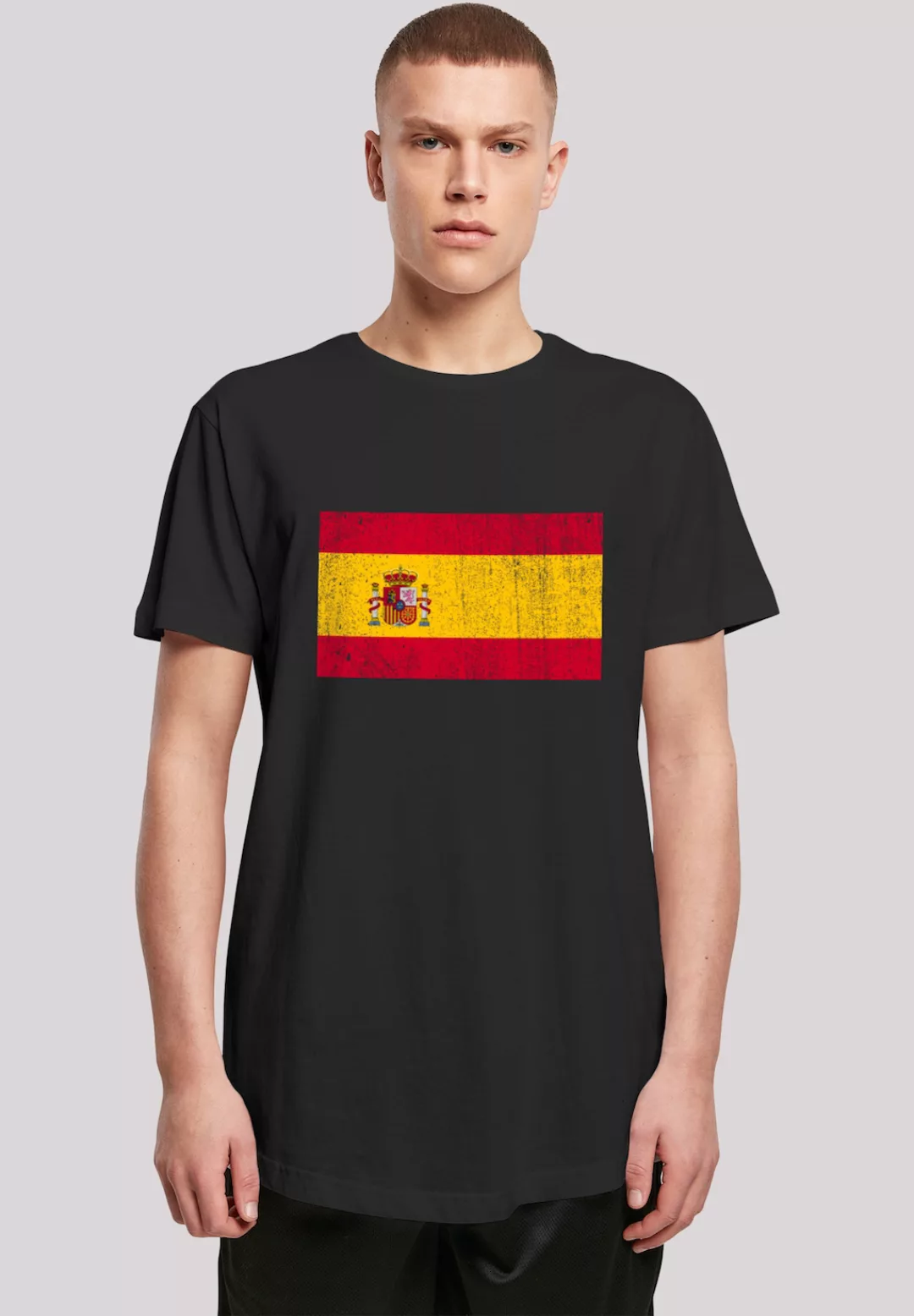 F4NT4STIC T-Shirt "Spain Spanien Flagge distressed", Print günstig online kaufen