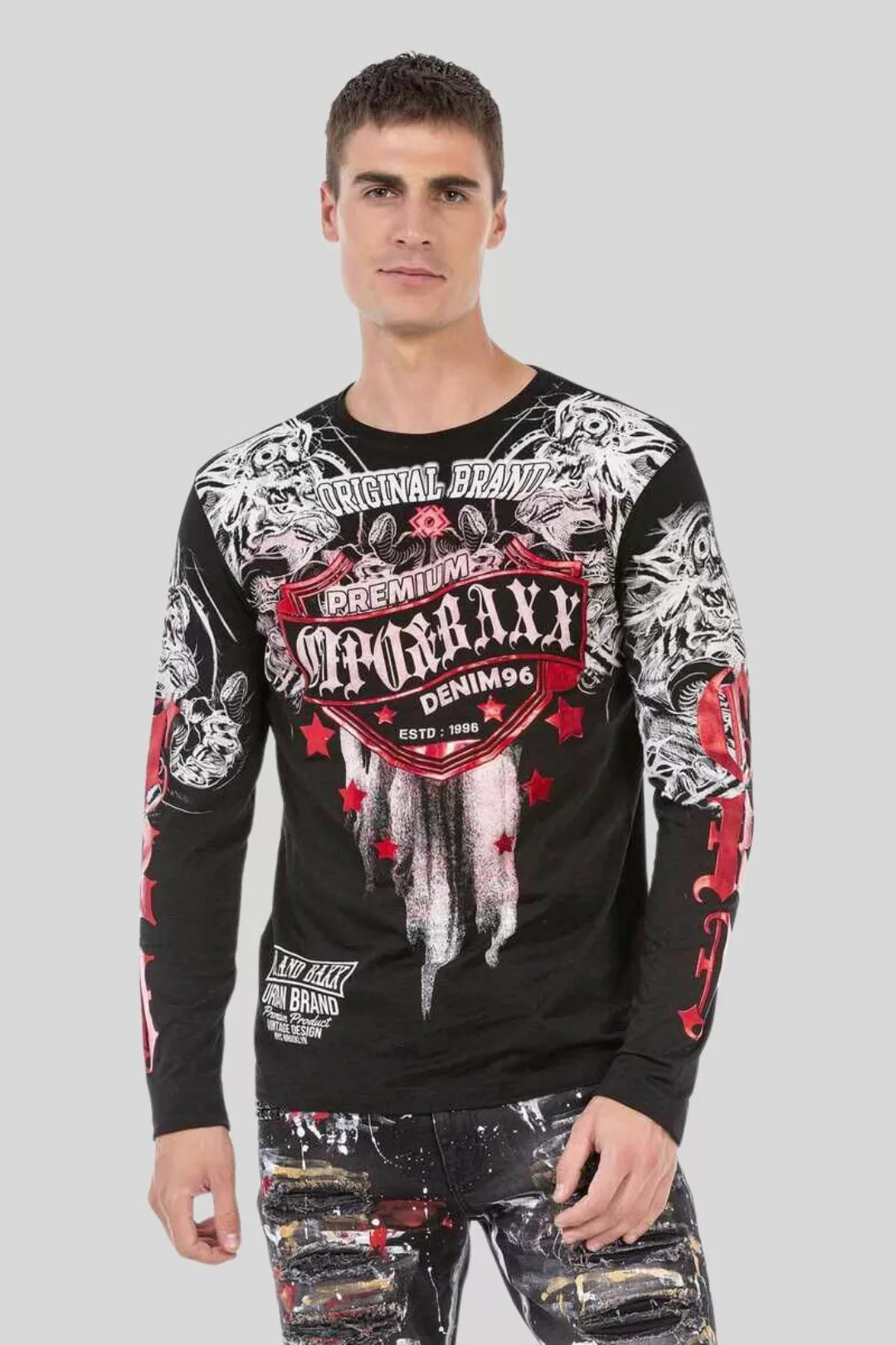 Cipo & Baxx T-Shirt "Sweatshirts", mit coolem Print günstig online kaufen