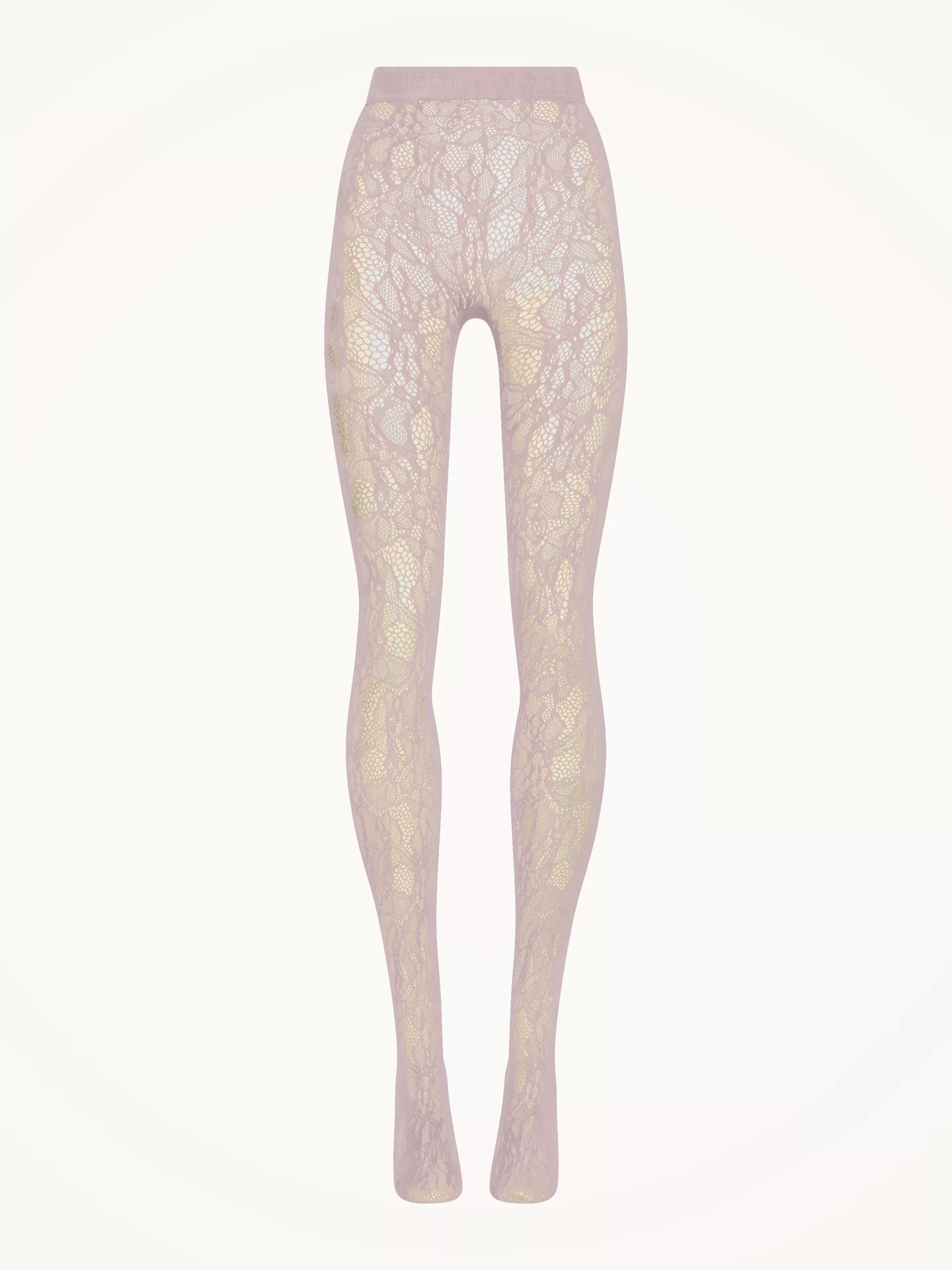 Wolford - Floral Net Tights, Frau, mauve, Größe: M günstig online kaufen