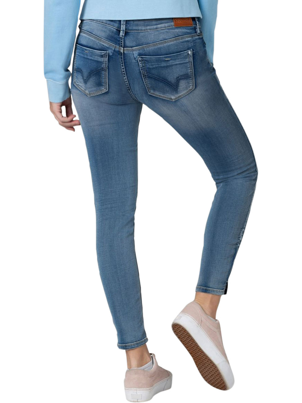 TIMEZONE Damen Jeans Tight AleenaTZ 7/8 - Blau - Aqua Blue Wash günstig online kaufen