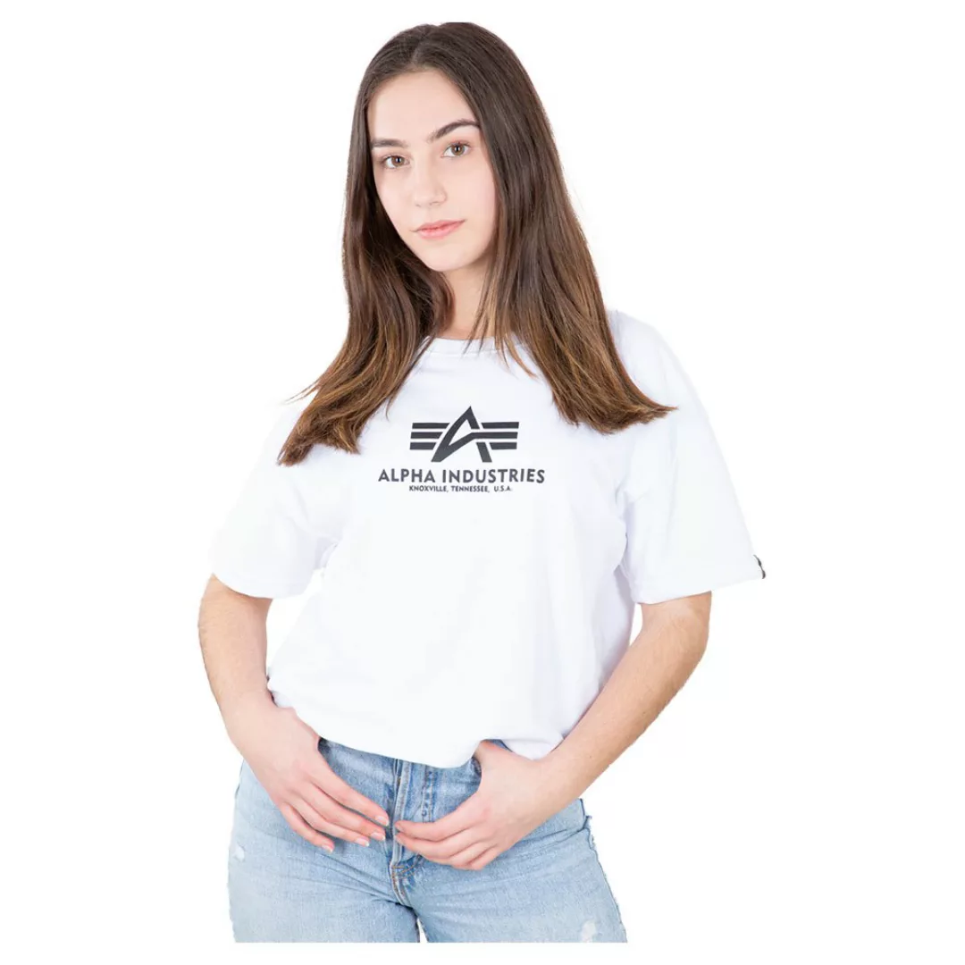 Alpha Industries Basic Boxy Kurzärmeliges T-shirt S White günstig online kaufen