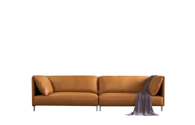 Xlmoebel Sofa Riesiges Sofa für vier Personen in Lederoptik, italienisches, günstig online kaufen