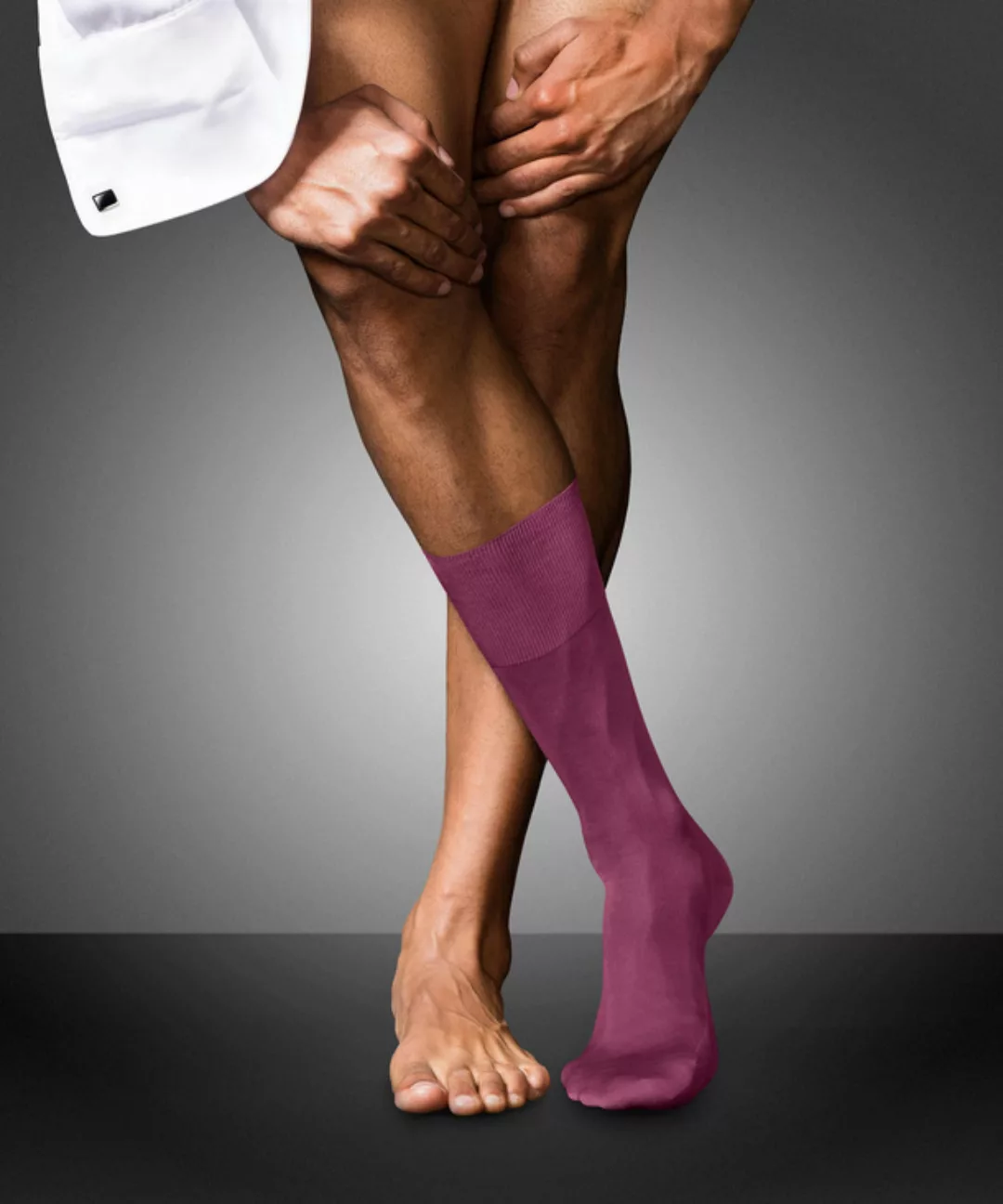 FALKE No. 9 Pure Fil d´Écosse Gentlemen Socken, Herren, 43-44, Pink, Uni, B günstig online kaufen