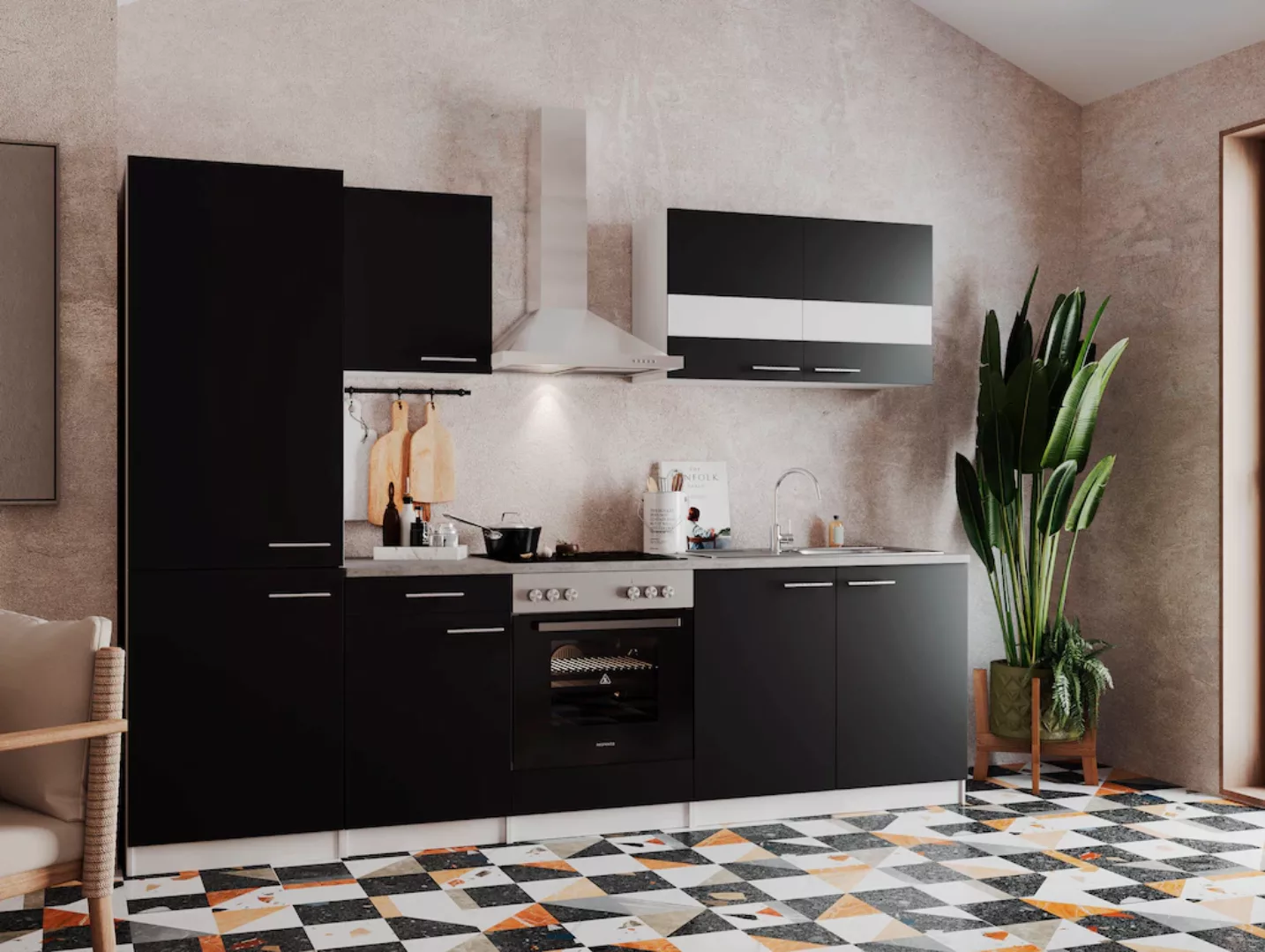 RESPEKTA Küchenzeile "Malia", Breite 270 cm, mit Soft-Close günstig online kaufen