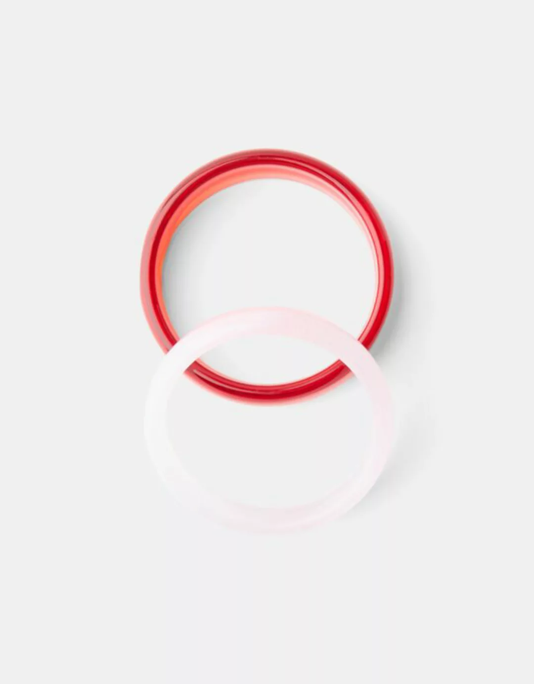 Bershka 2er-Pack Armbänder Damen Rot günstig online kaufen