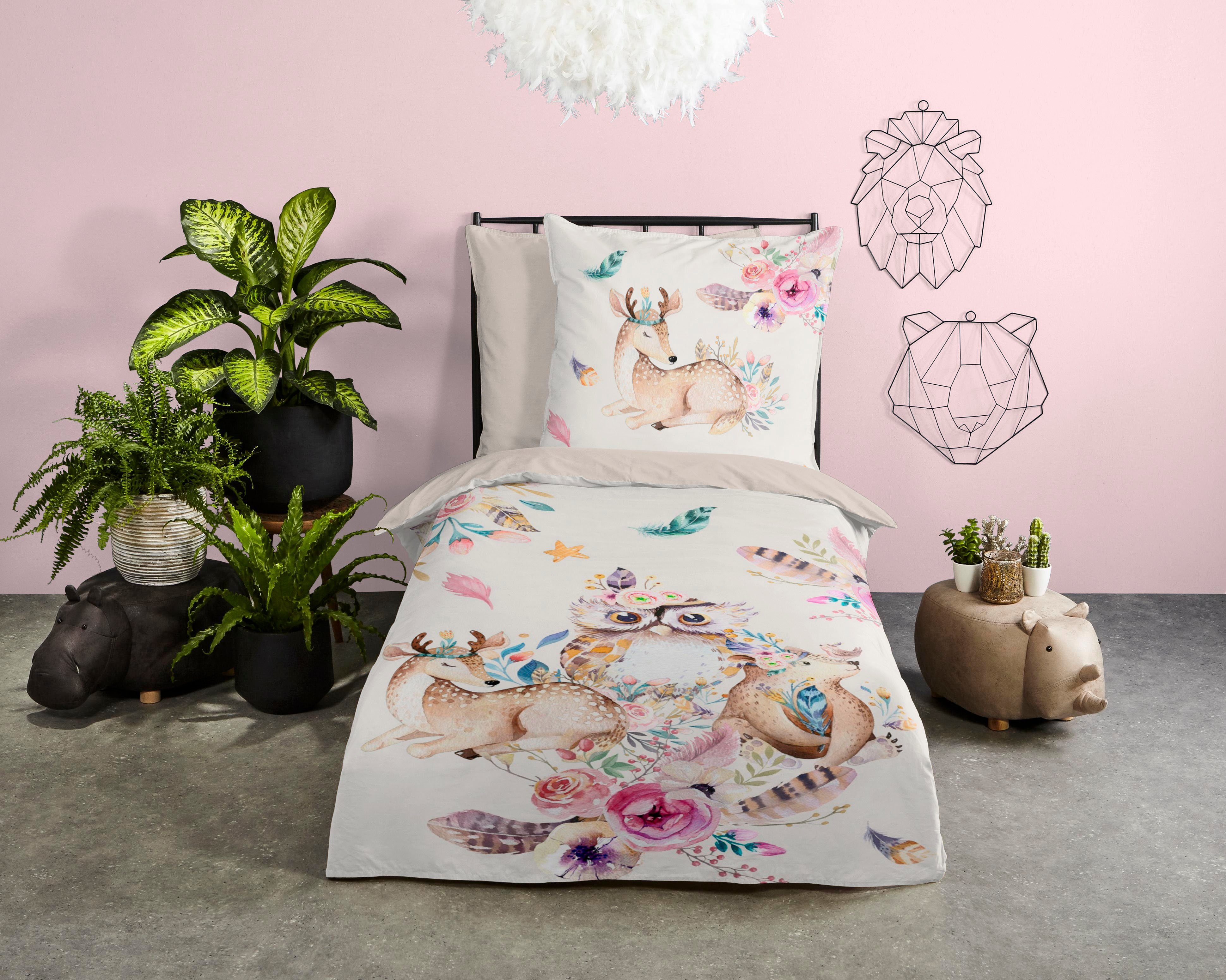 PURE luxury collection Kinderbettwäsche »Meandra«, Mikrofaser, 135x200, Pfl günstig online kaufen