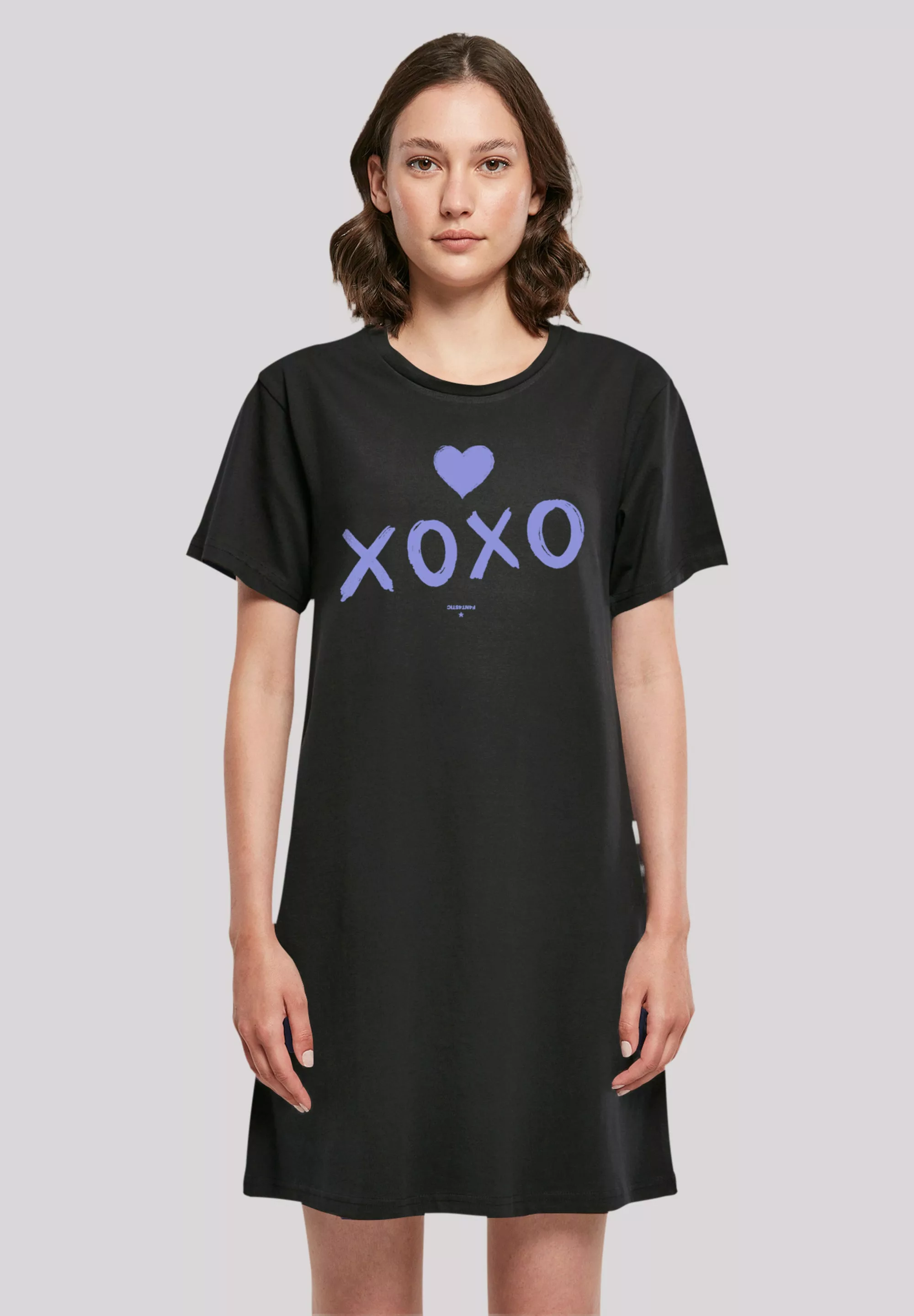 F4NT4STIC Shirtkleid "Valentinstag xoxo Damen T-Shirt Kleid", Print günstig online kaufen