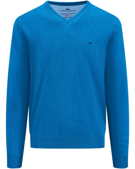 FYNCH-HATTON Strickpullover - klassischer Pullover mit V Ausschnitt günstig online kaufen