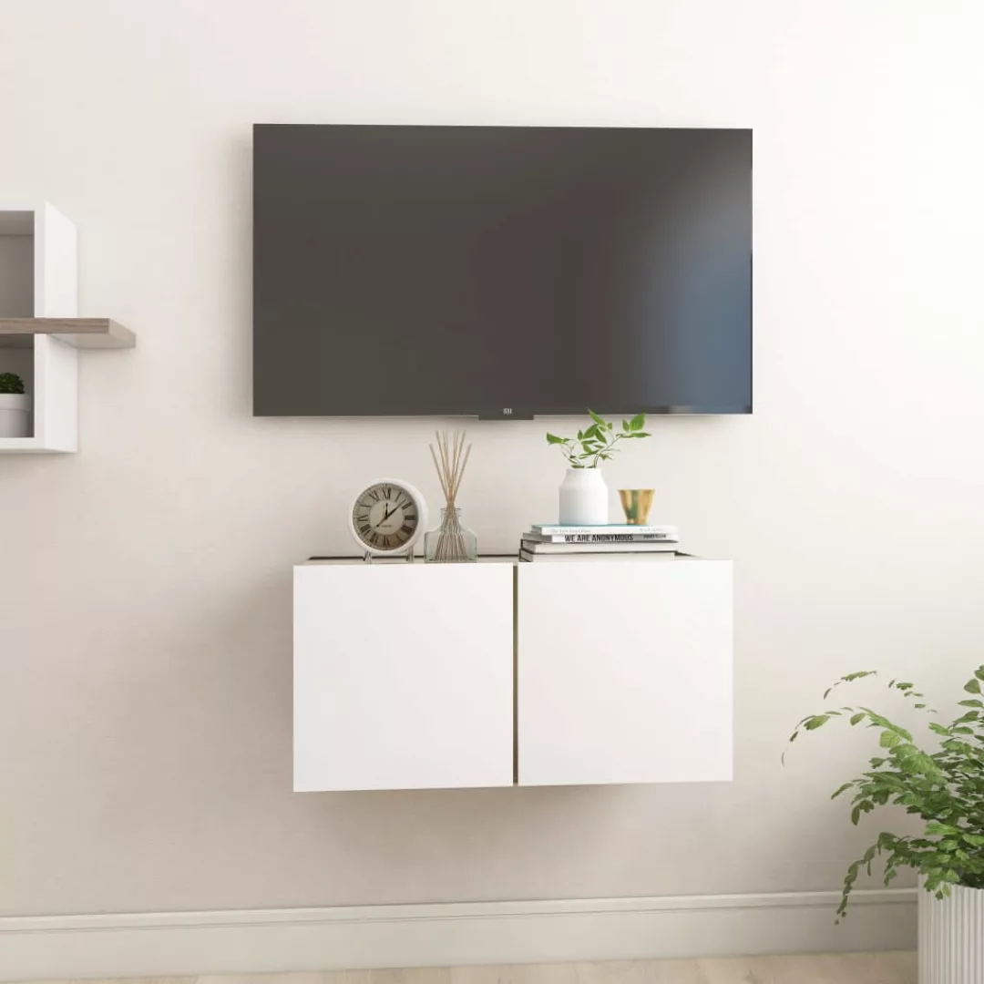 Tv-hengeschrank Weiß Und Sonoma-eiche 60x30x30 Cm günstig online kaufen