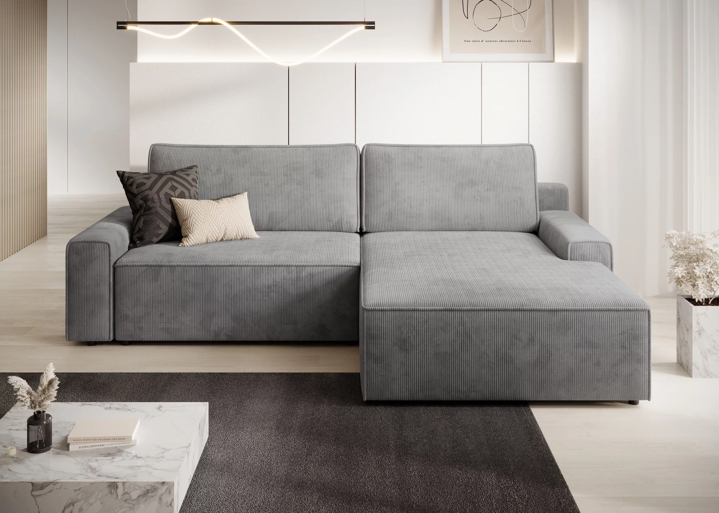 TRENDMANUFAKTUR Ecksofa »Challenge, Schlafsofa mit Bettkasten, Couch in L-F günstig online kaufen