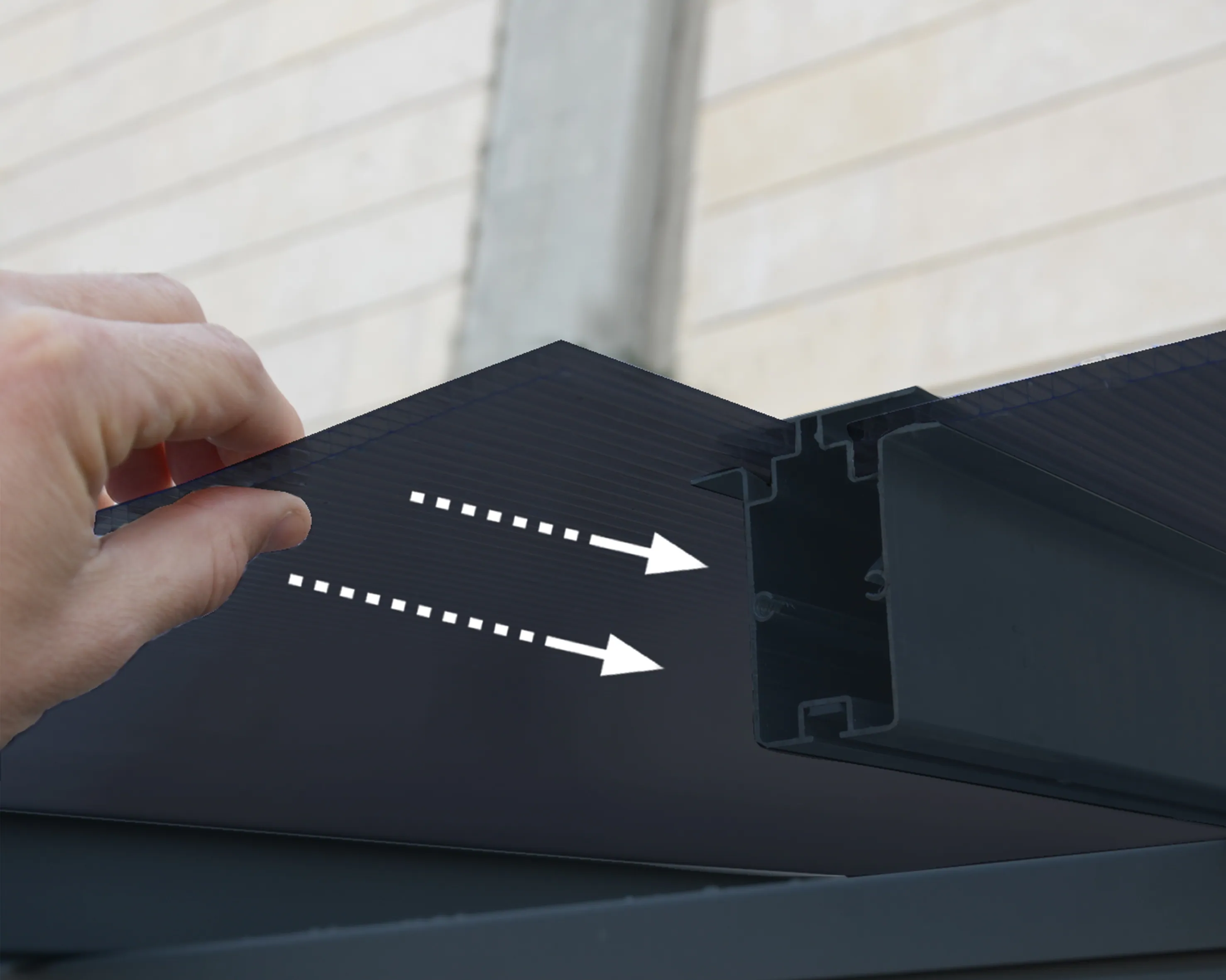 Palram - Canopia Terrassendach "mit pulverbeschichtetem Aluminiumrahmen", e günstig online kaufen