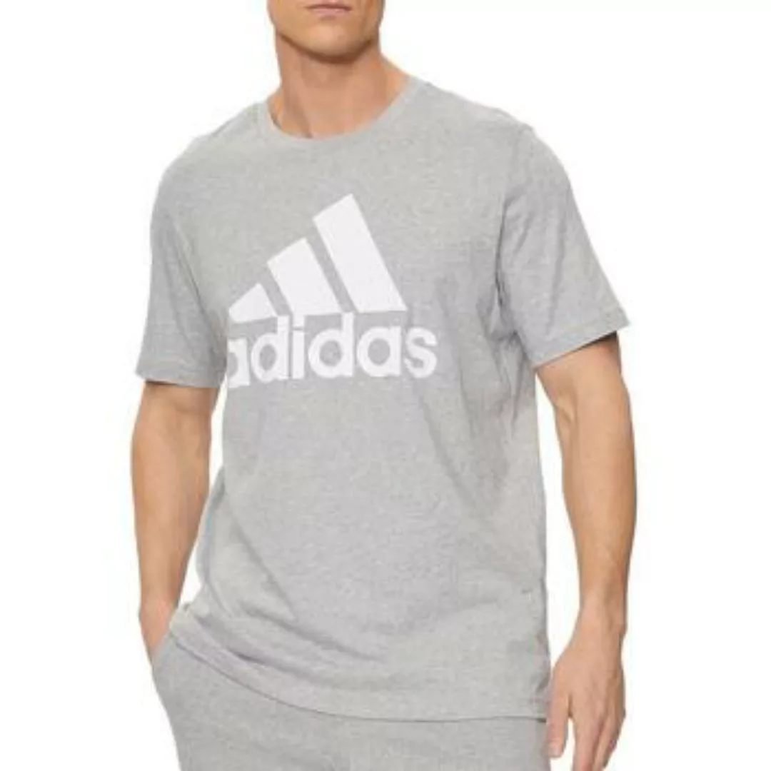 adidas Sportswear Kurzarmshirt M BL SJ T Herren T-Shirt grau/weiß günstig online kaufen