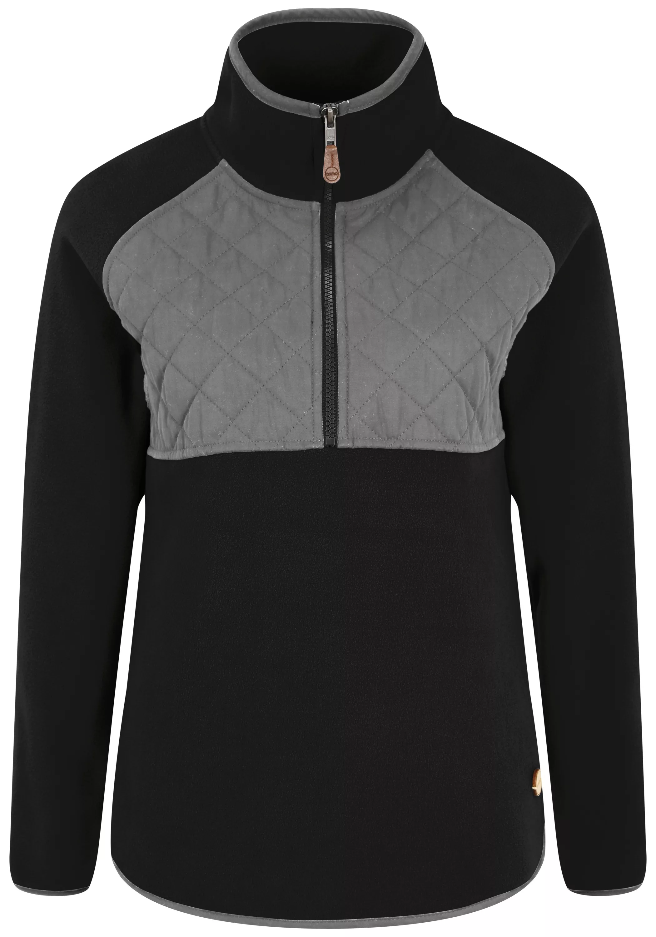 OXMO Sweatshirt OXMalita Fleece Troyer mit Stepp-Detail günstig online kaufen