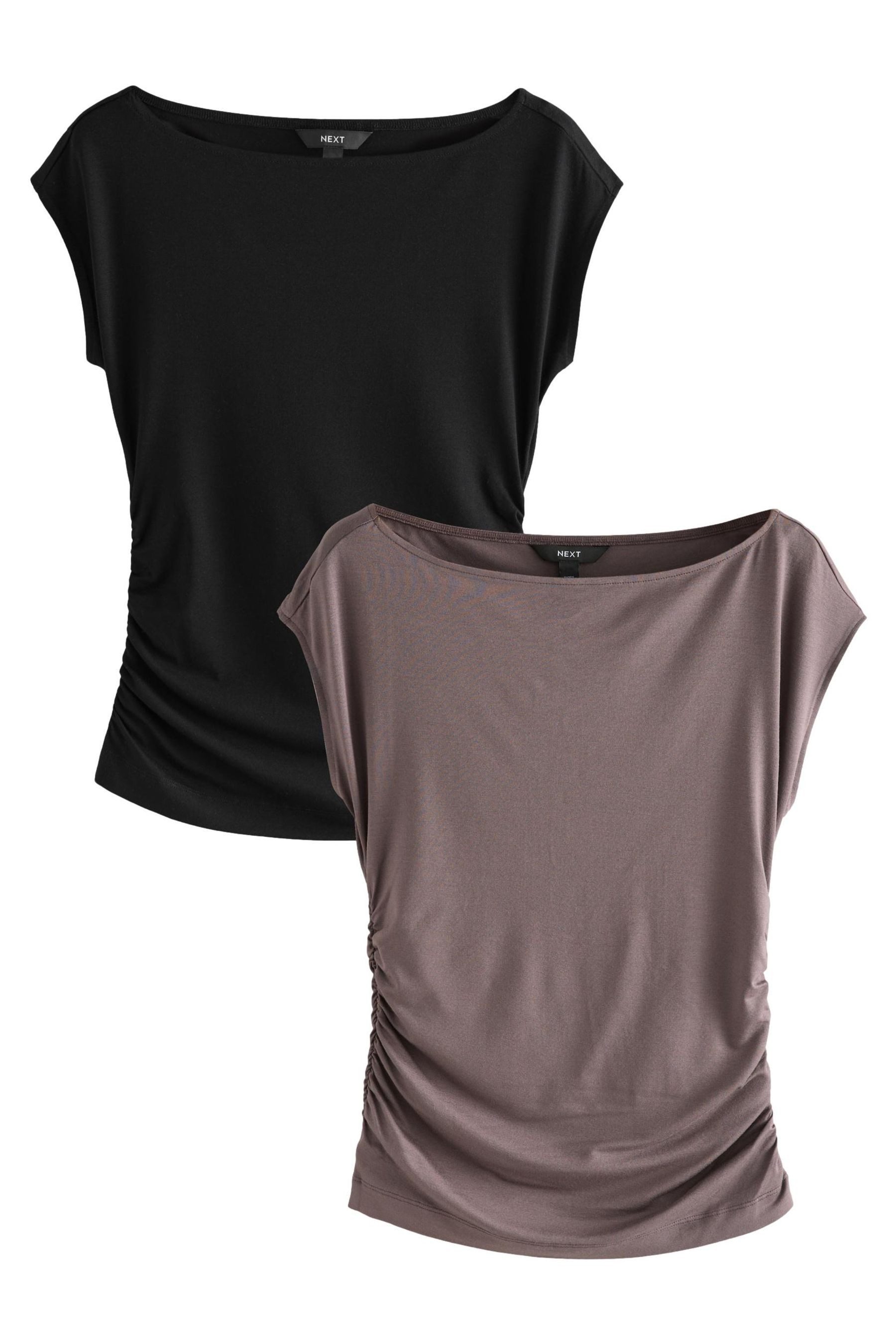 Next Blusenshirt Jersey-T-Shirt mit kurzen Ärmeln günstig online kaufen